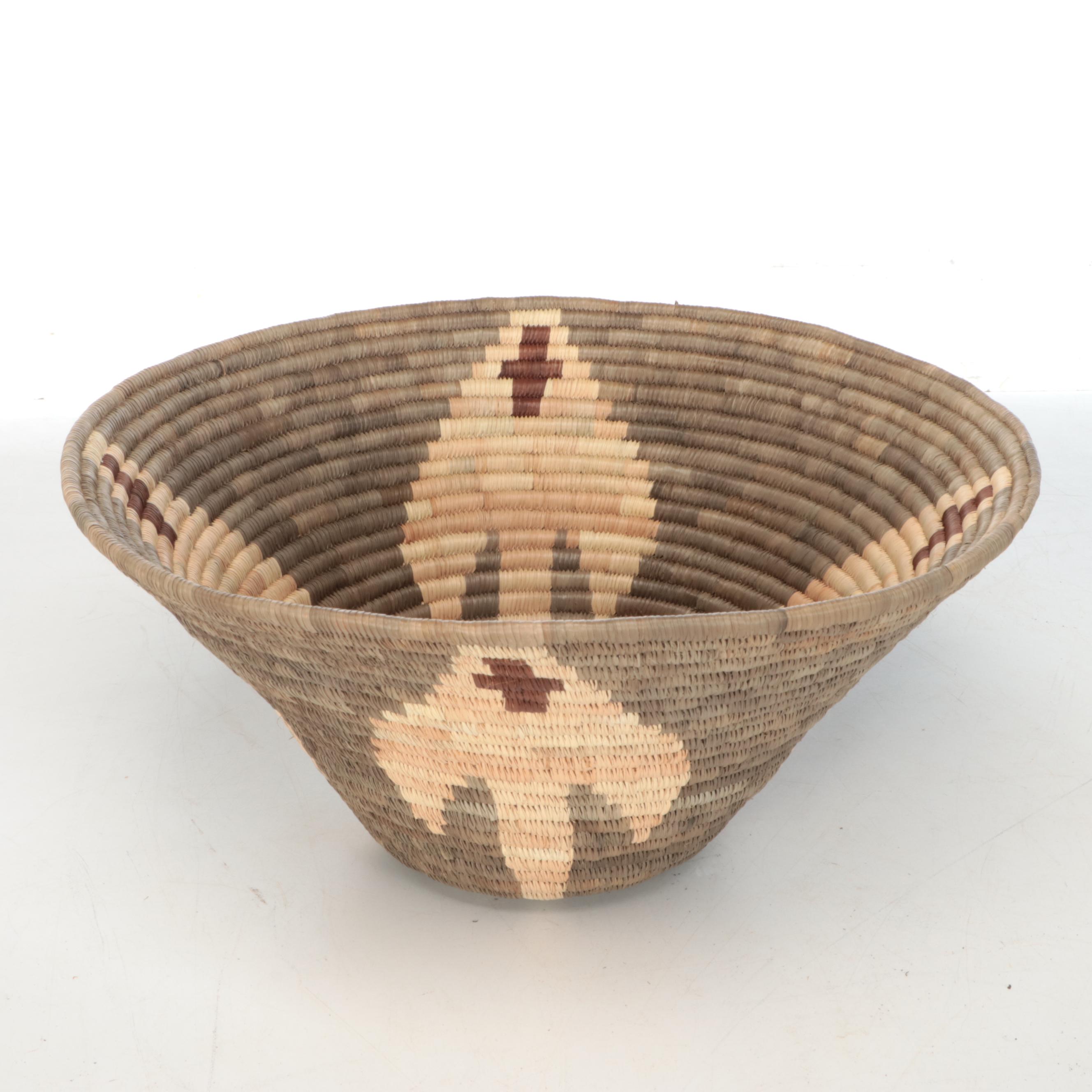 Namibian Ovambo Peoples Handwoven Plant Fiber Baskets