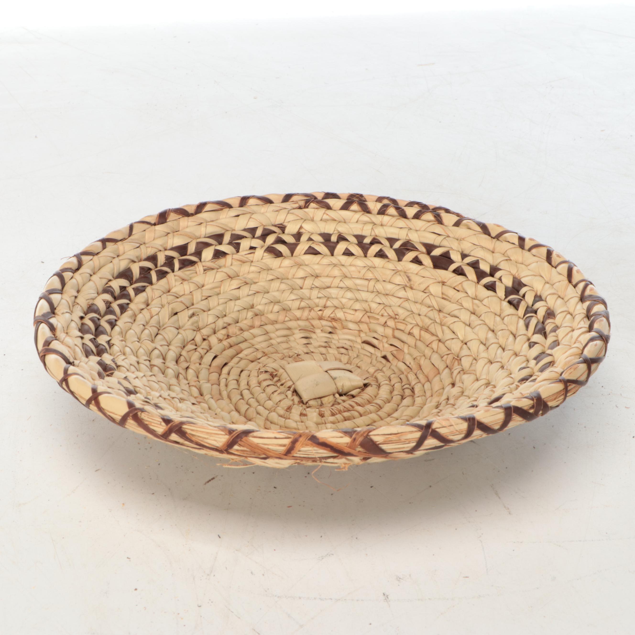 Namibian Ovambo Peoples Handwoven Plant Fiber Baskets
