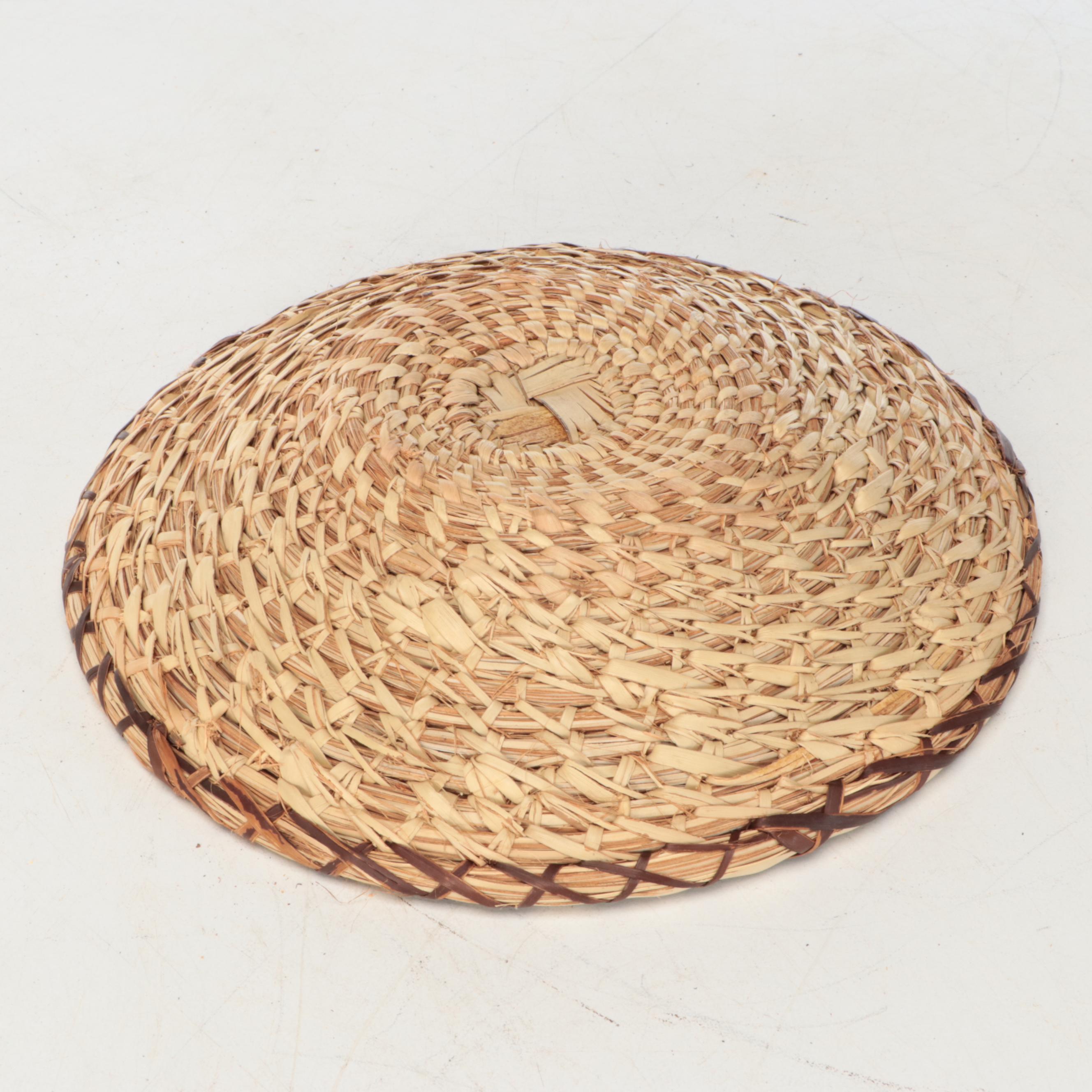 Namibian Ovambo Peoples Handwoven Plant Fiber Baskets