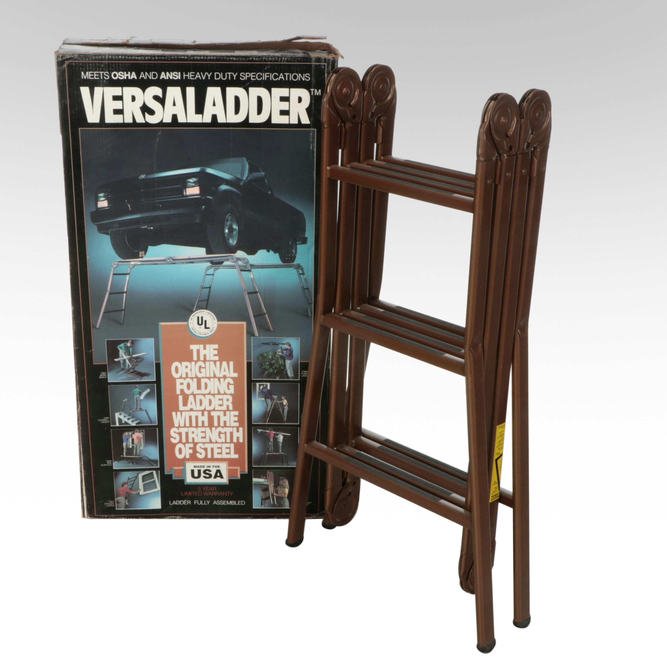 UL Copper Finish Steel Ladder