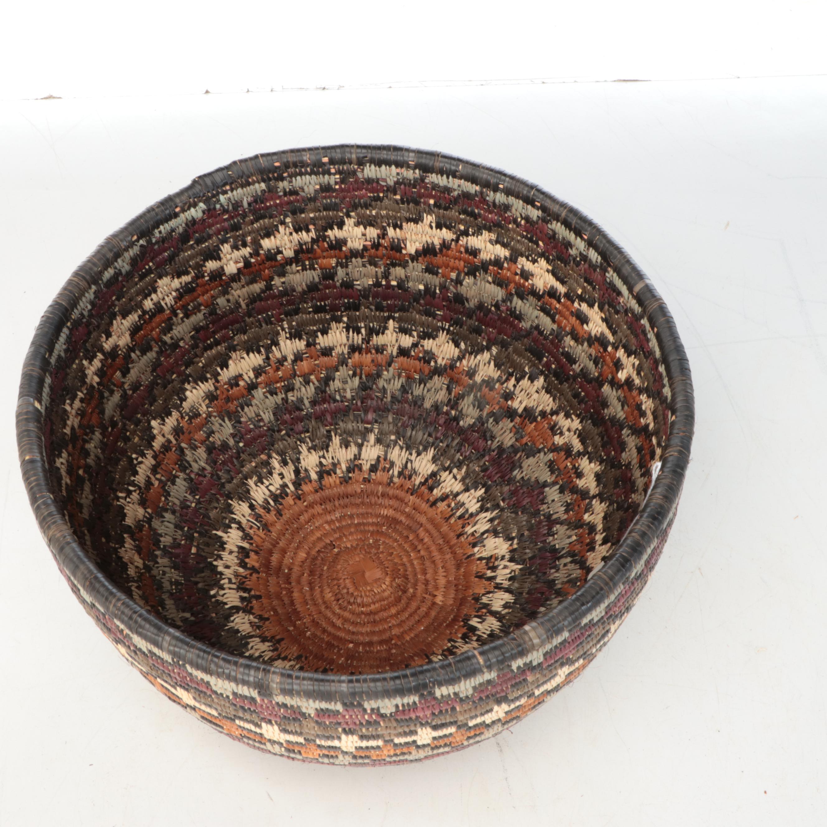 Suyi Khuzwayo African Zulu Woven Ilala Palm Herb Container and Other Baskets