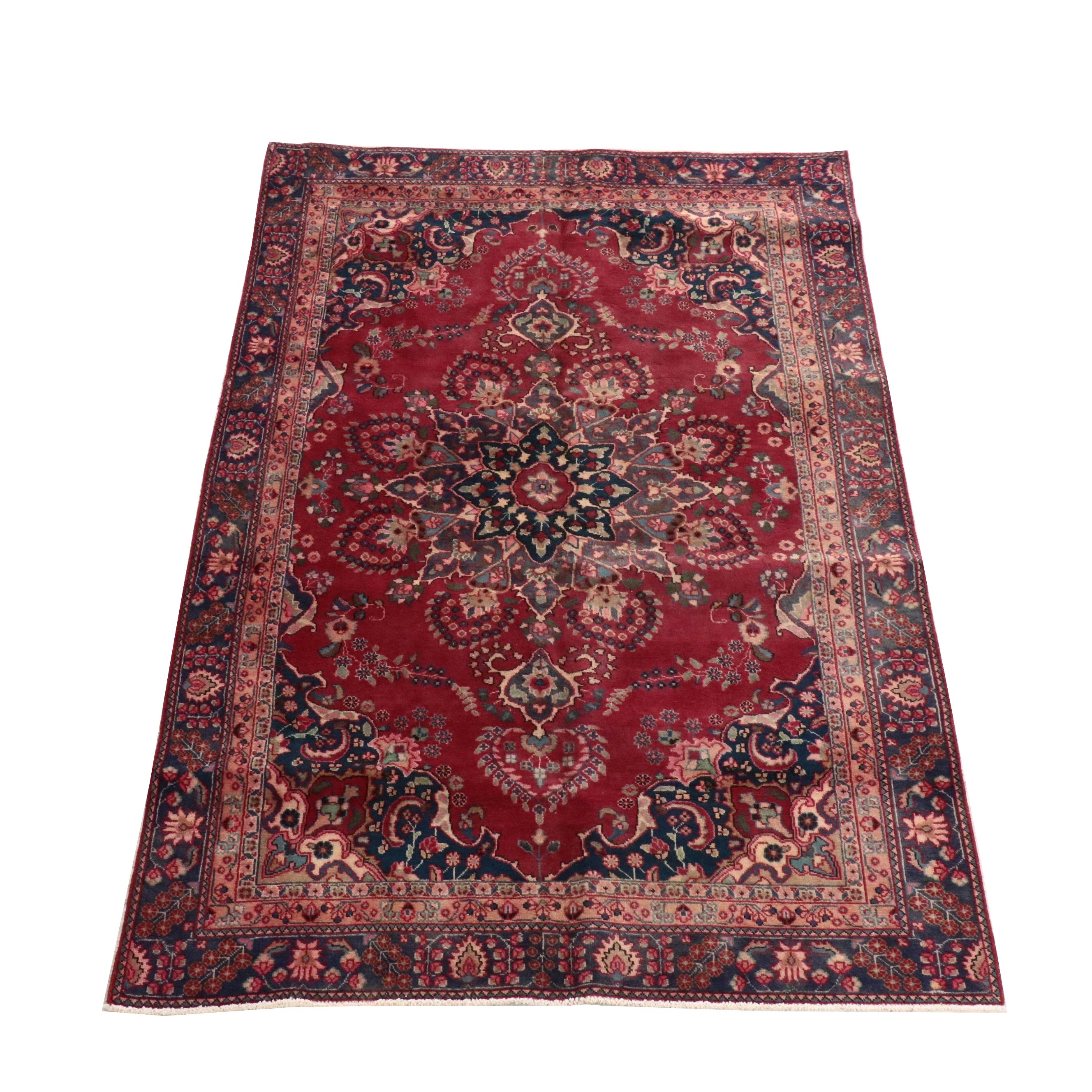 5'8 x 8'7 Hand-Knotted Persian Ahar Area Rug