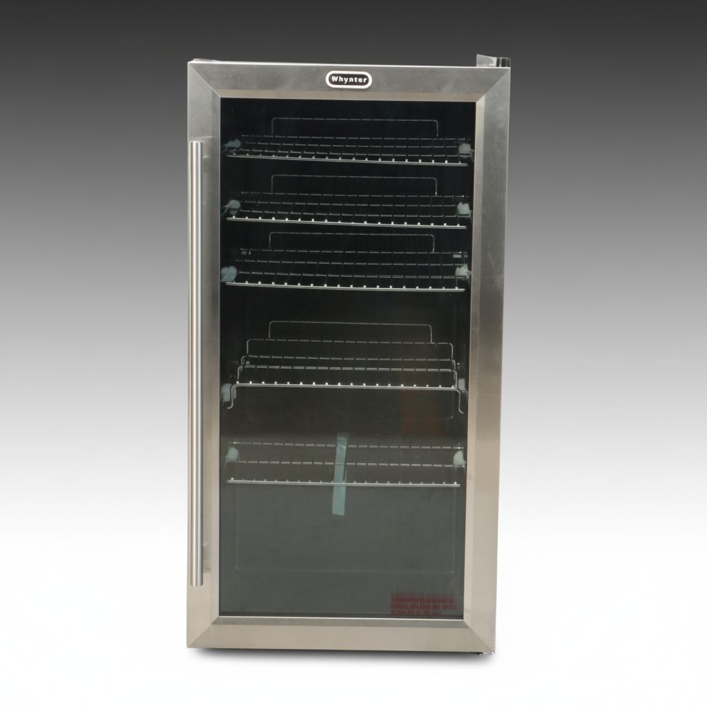 Whynter Black and Stainless Steel Beverage Refrigerator
