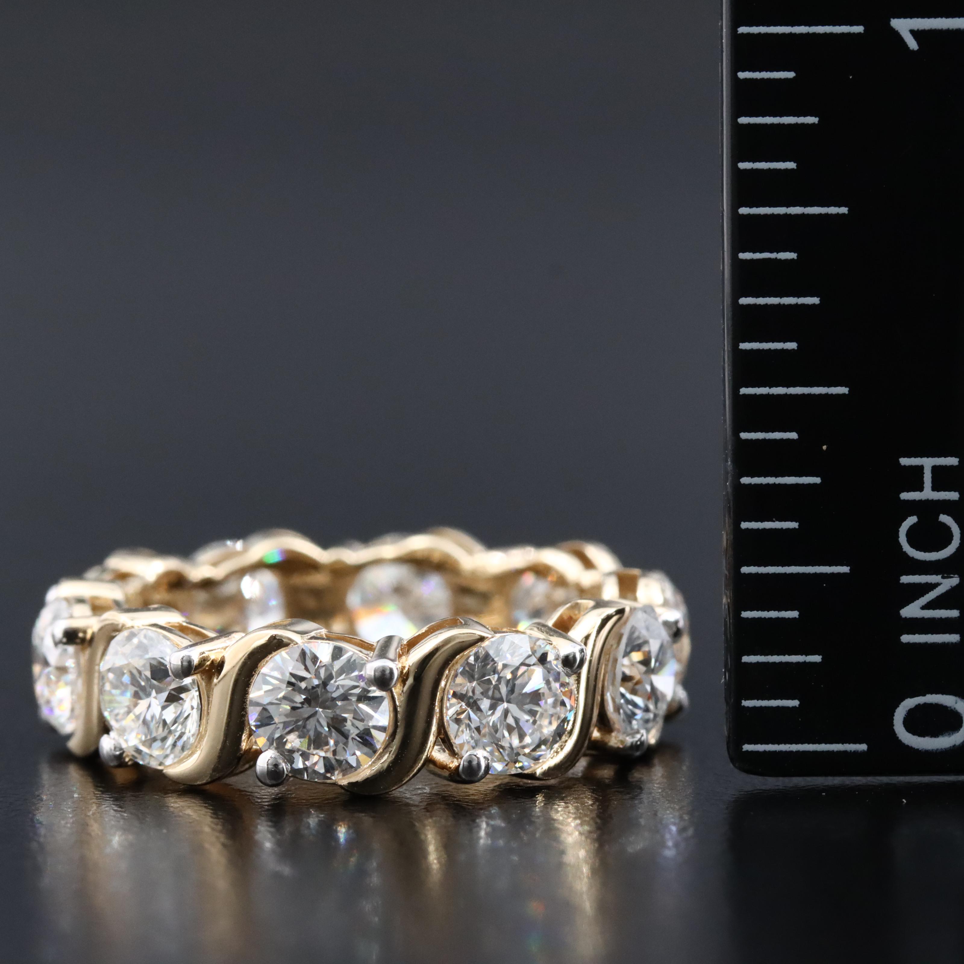 14K 5.12 CTW Lab Grown Diamond Eternity Band