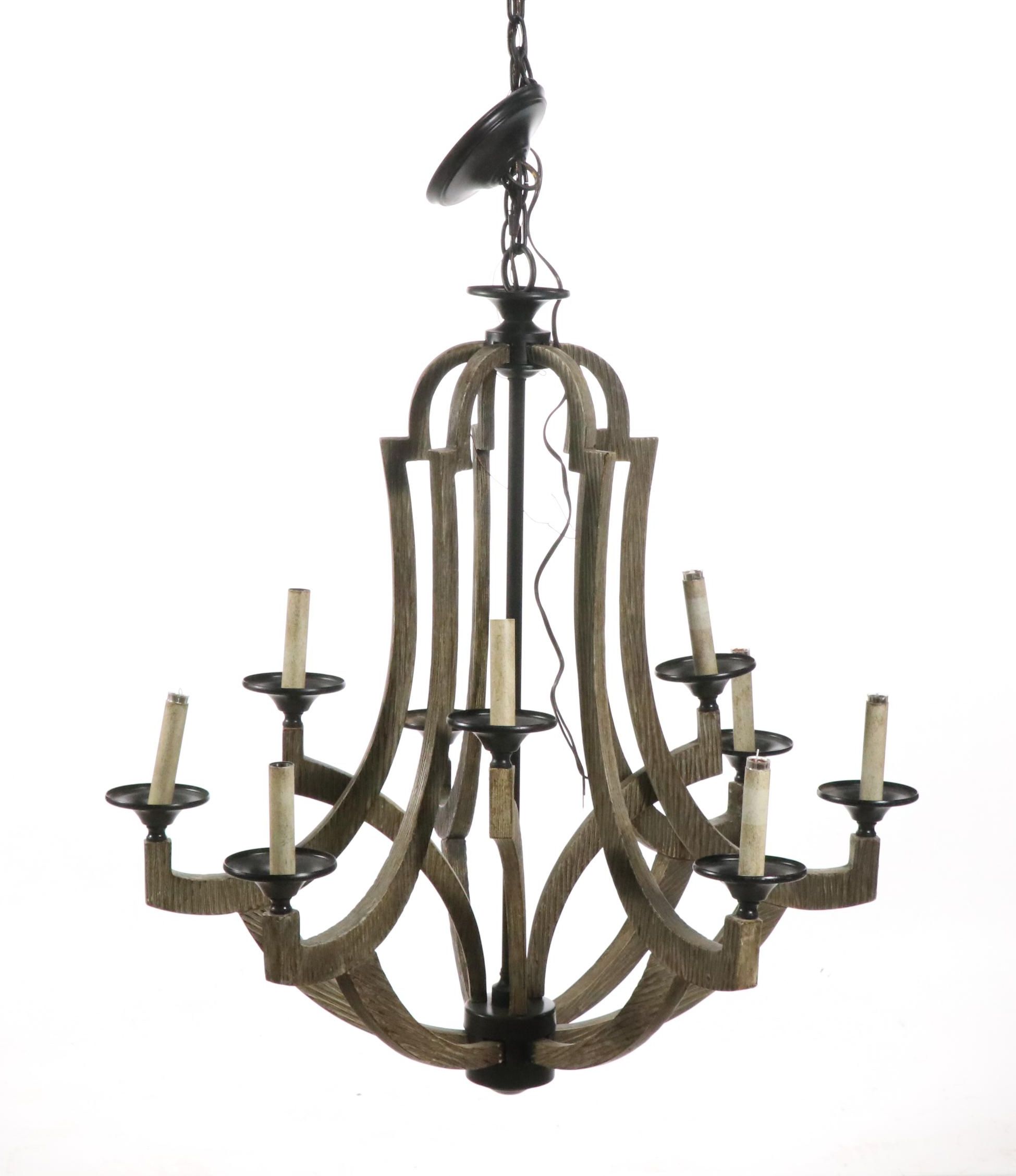 Craftmade Winton Weathered Oak Farmhouse Style Chandelier