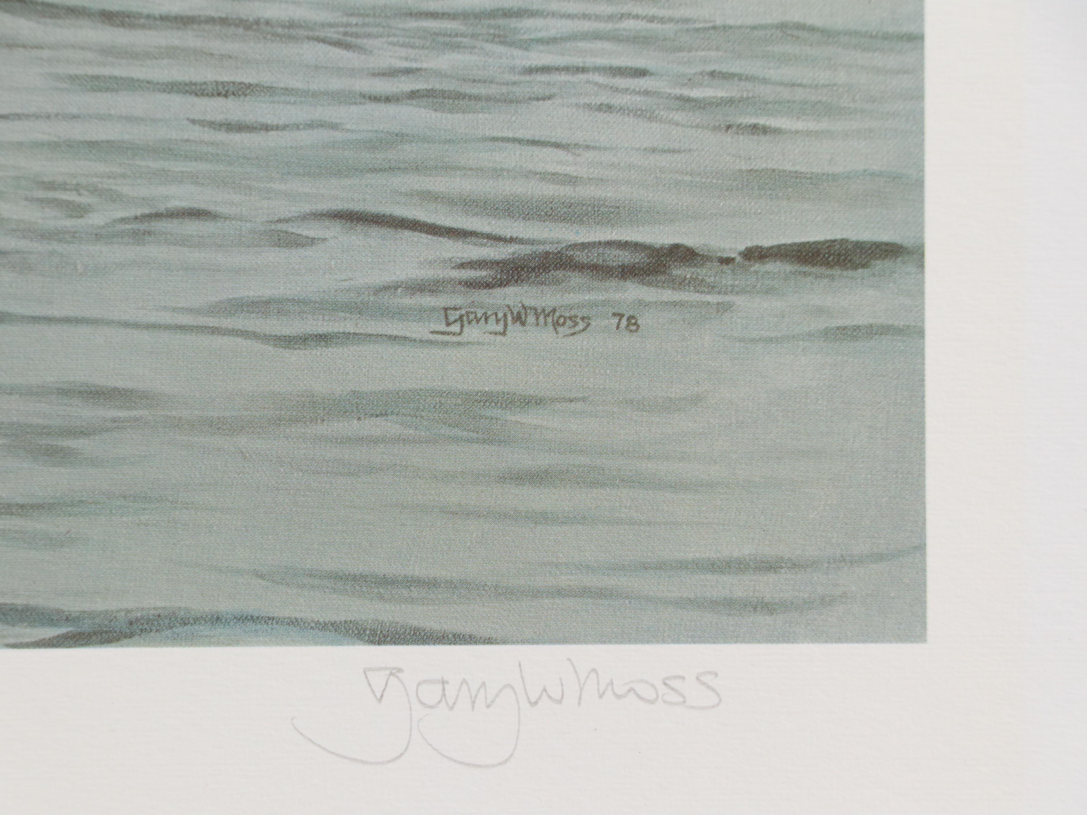 Gary Moss and More Offset Lithographs of Fowl Hunting Scenes, Late 20th Century