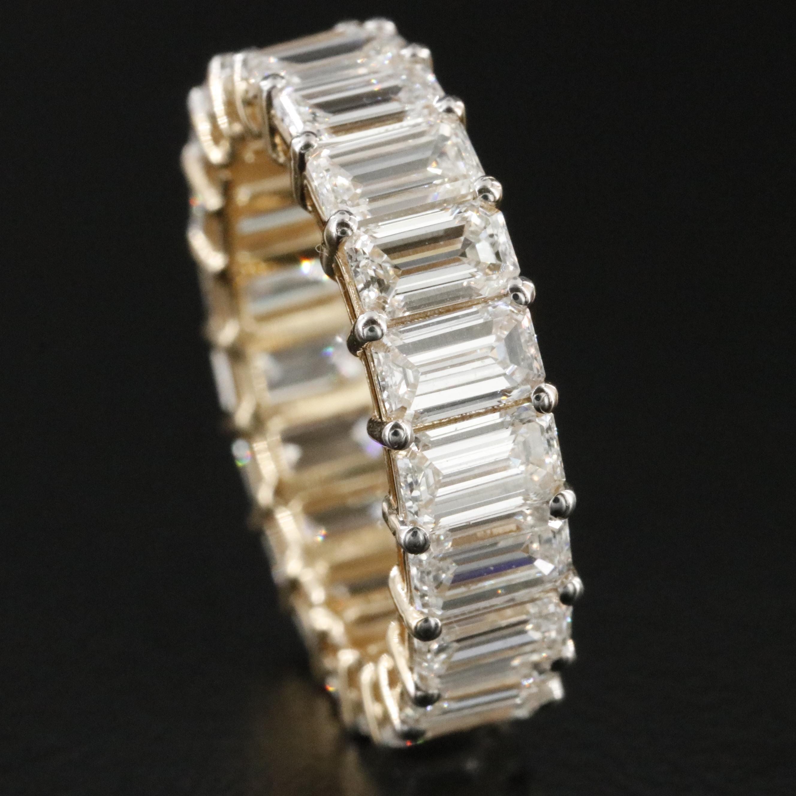 14K 7.16 CTW Lab Grown Diamond Eternity Band