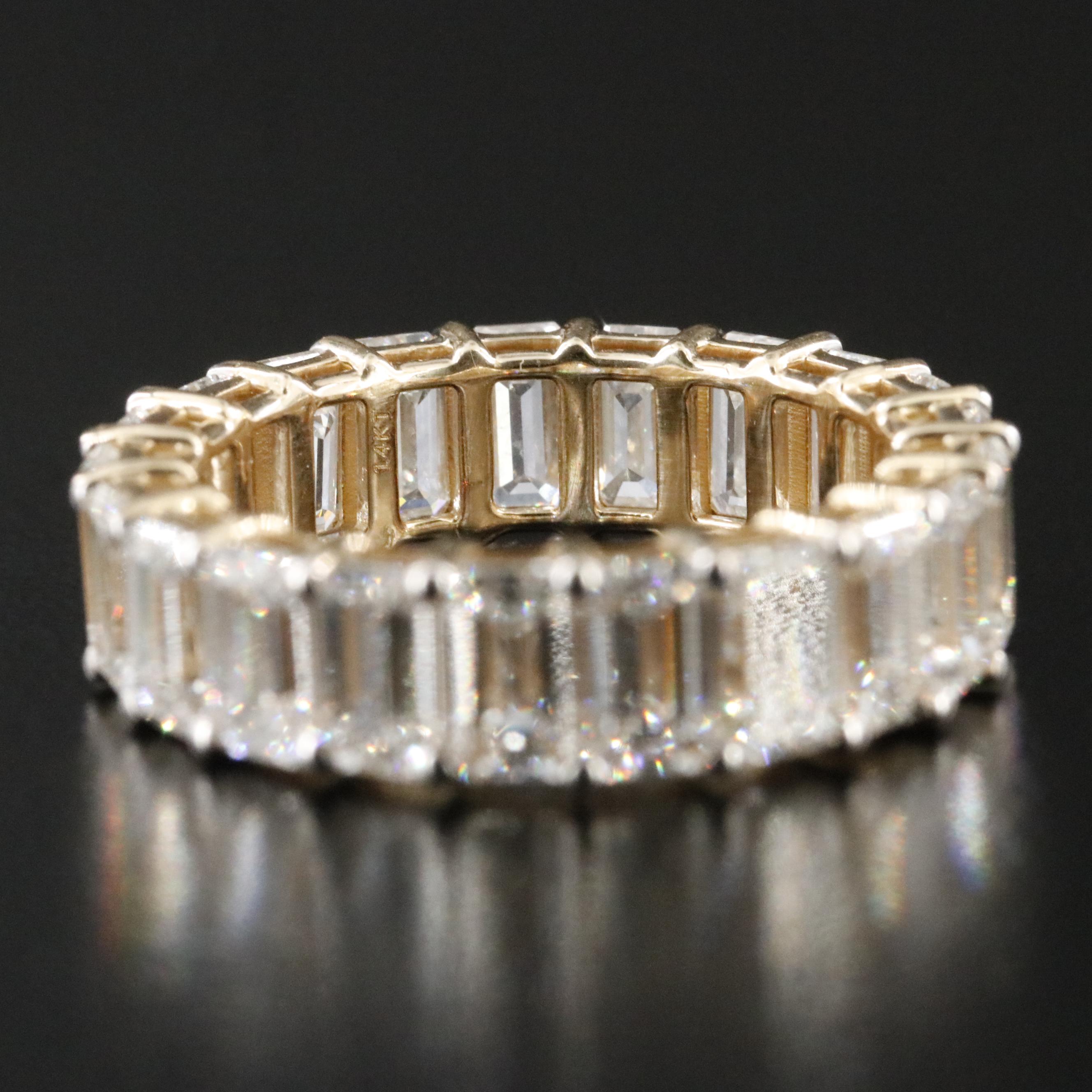 14K 7.16 CTW Lab Grown Diamond Eternity Band