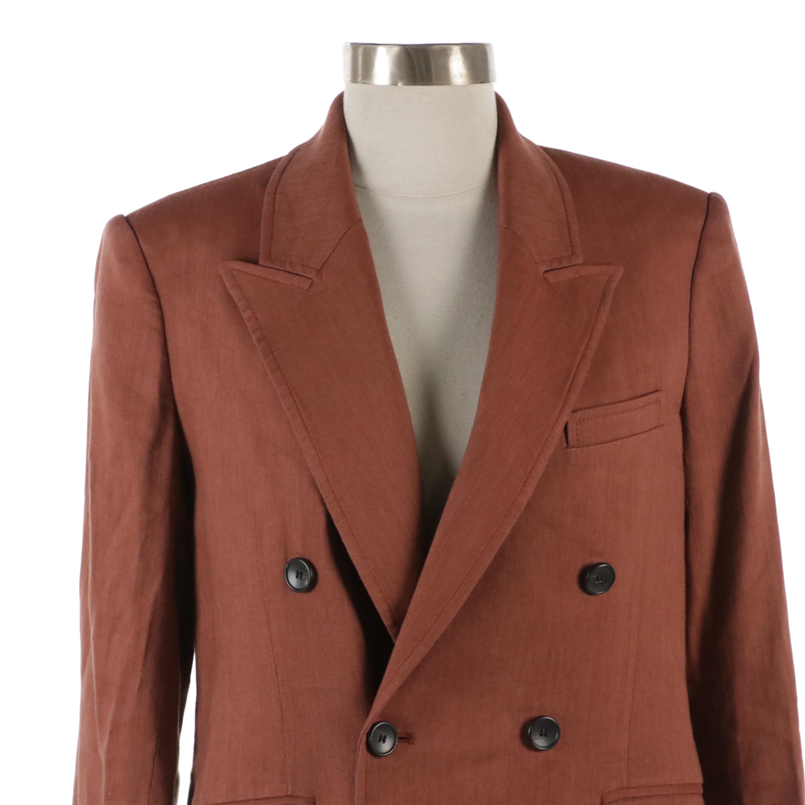 A.L.C. Declan Double-Breasted Blazer and Short Set in Linen Blend