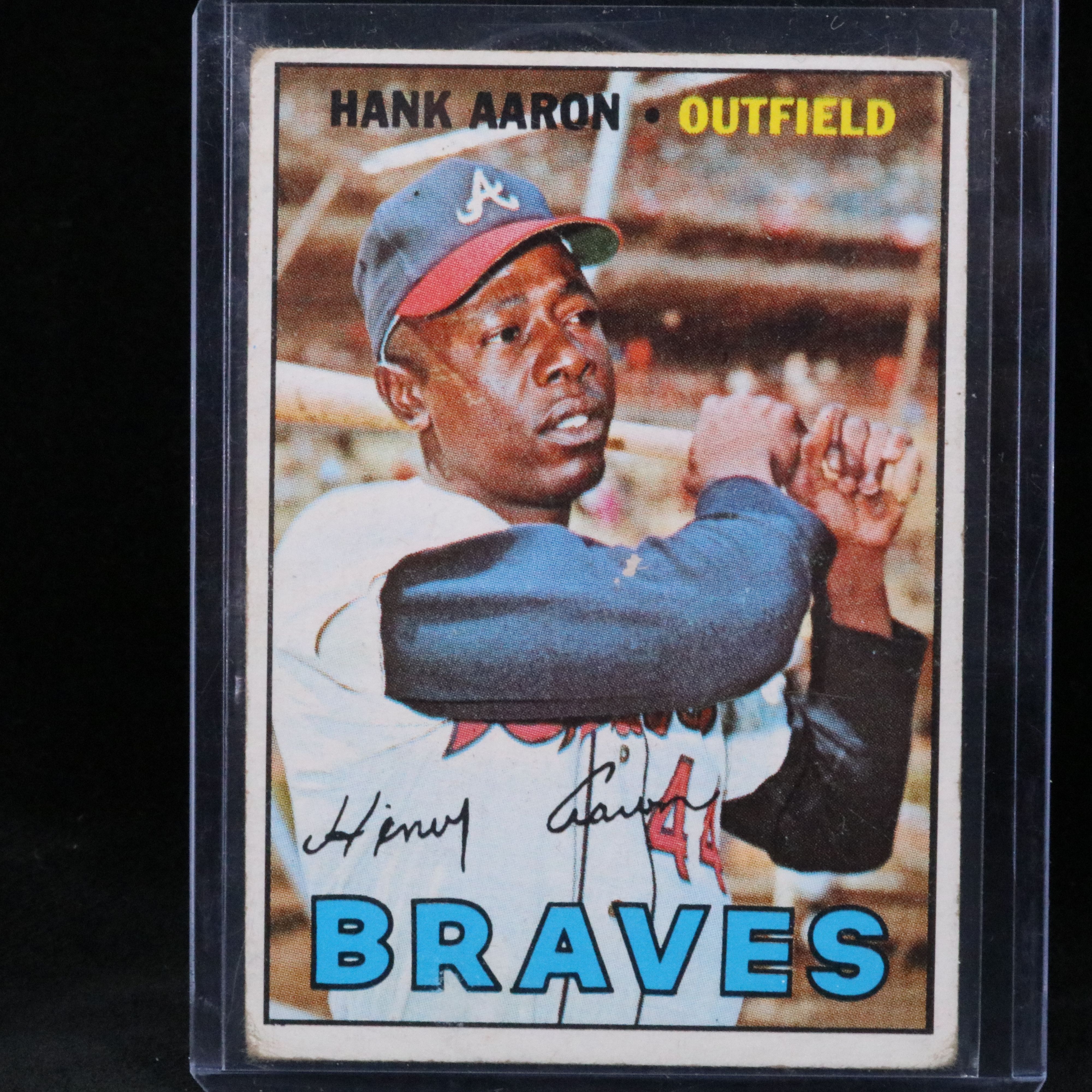 1967 Topps Hank Aaron Atlanta Braves Baseball Card
