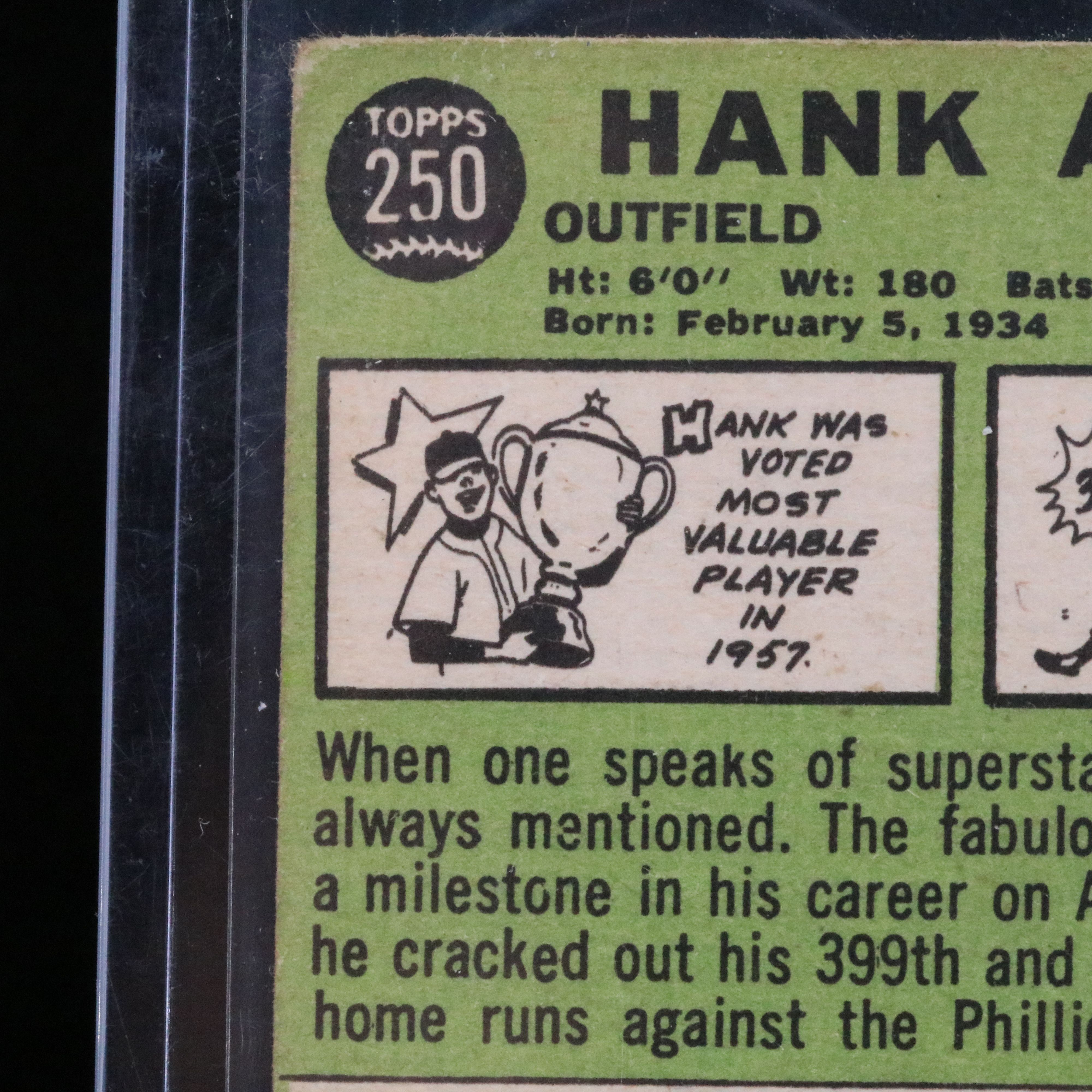 1967 Topps Hank Aaron Atlanta Braves Baseball Card