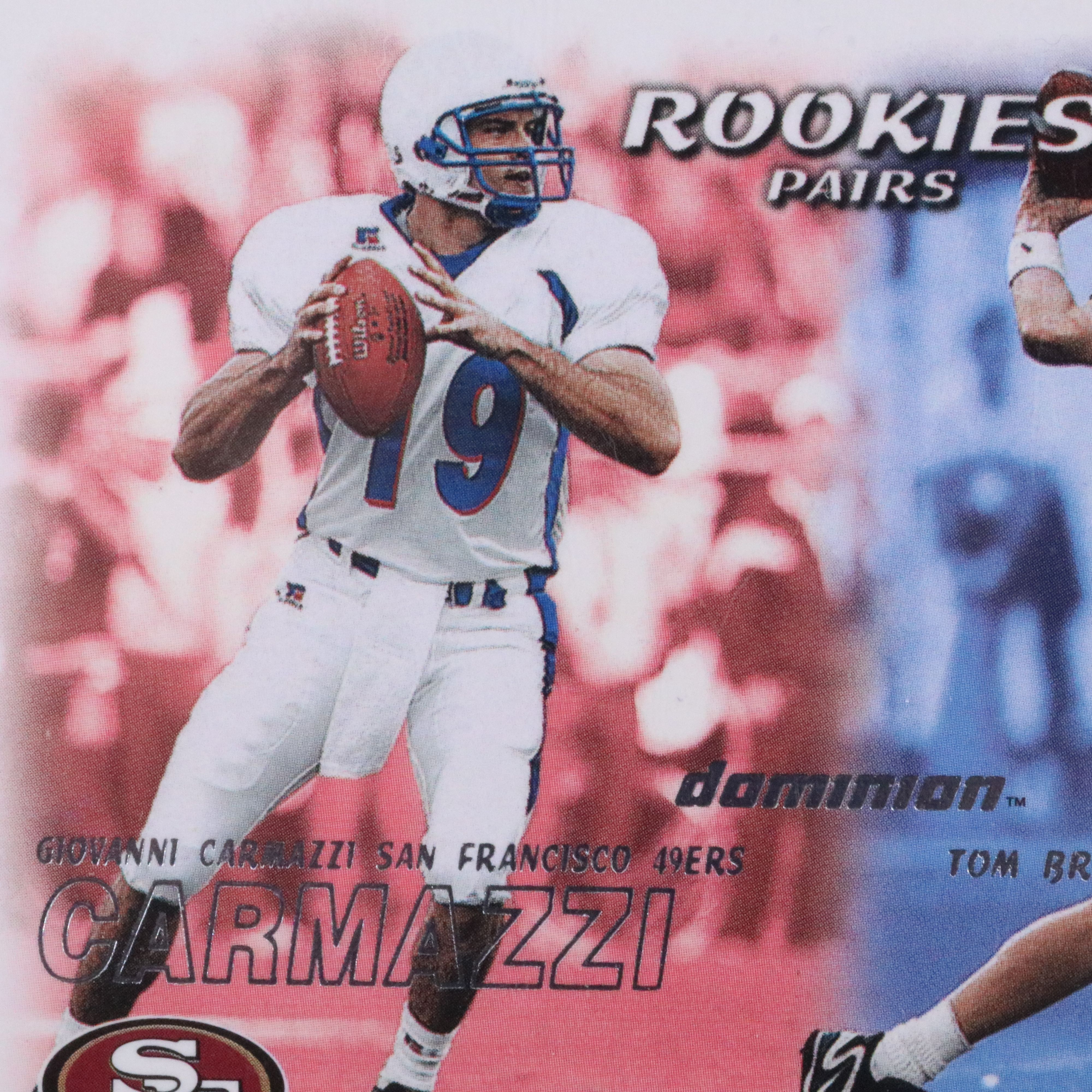 2000 Dominion Tom Brady New England Patriots Rookie Football Card