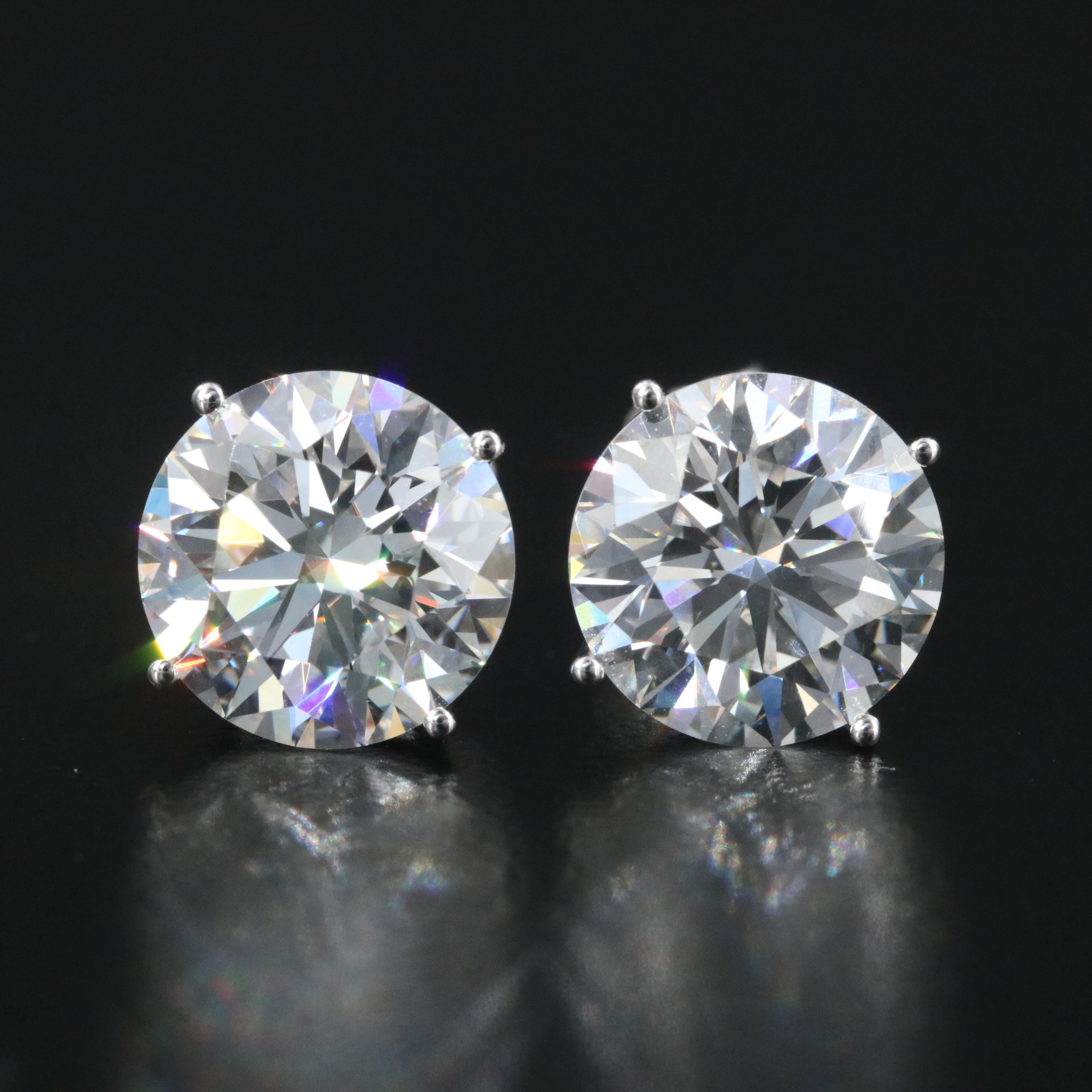 14K 4.00 CTW Lab Grown Diamond Solitaire Earrings