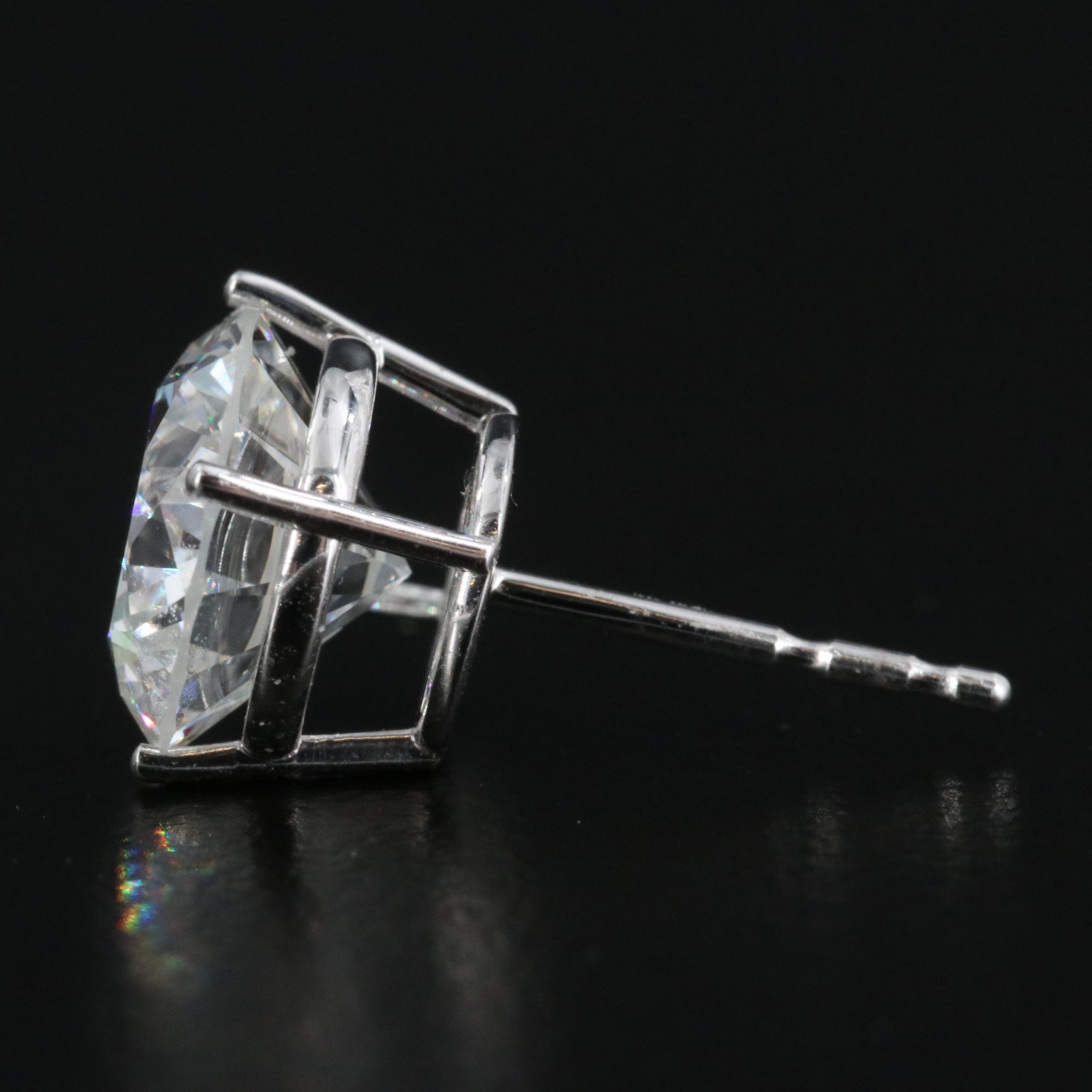 14K 4.00 CTW Lab Grown Diamond Solitaire Earrings