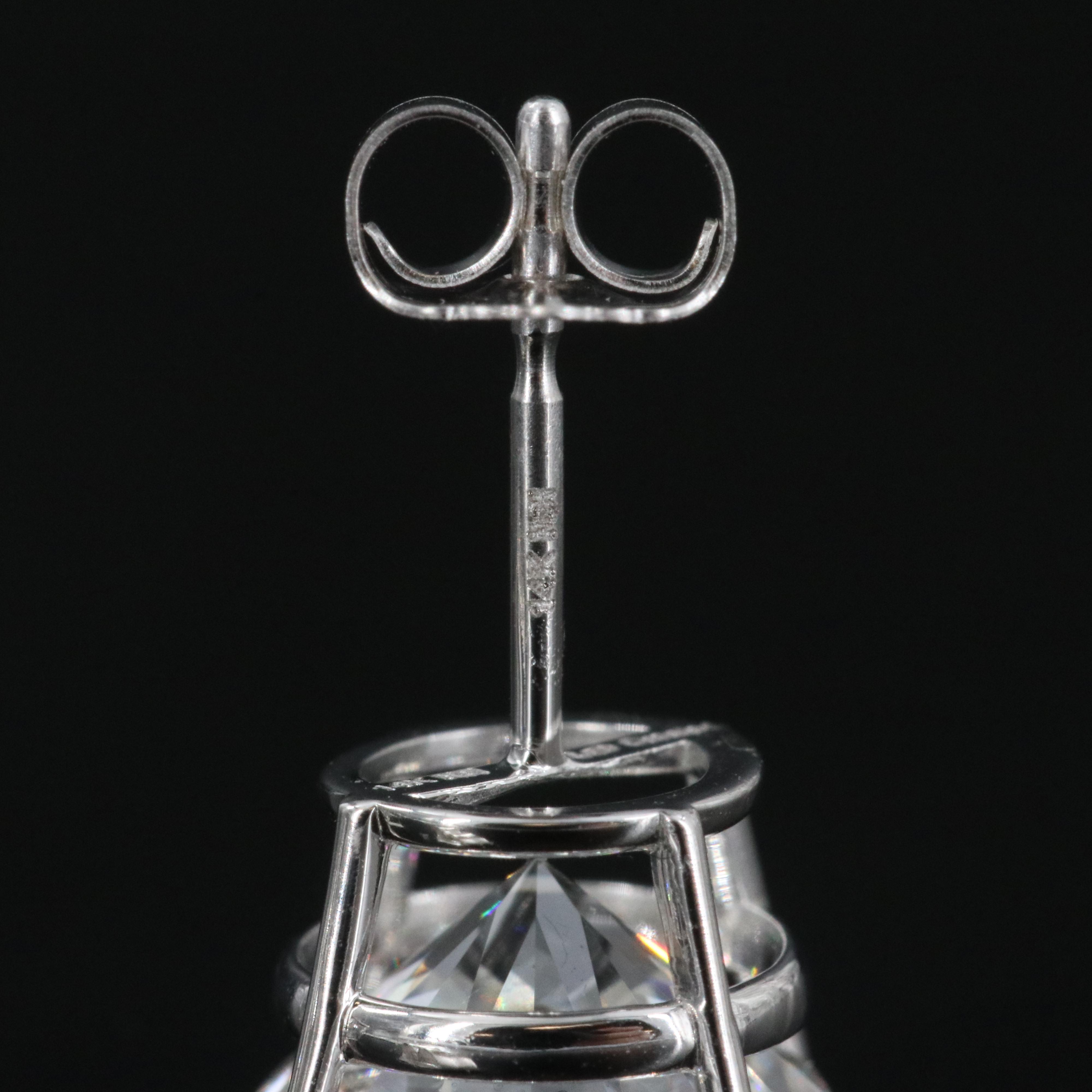 14K 4.00 CTW Lab Grown Diamond Solitaire Earrings