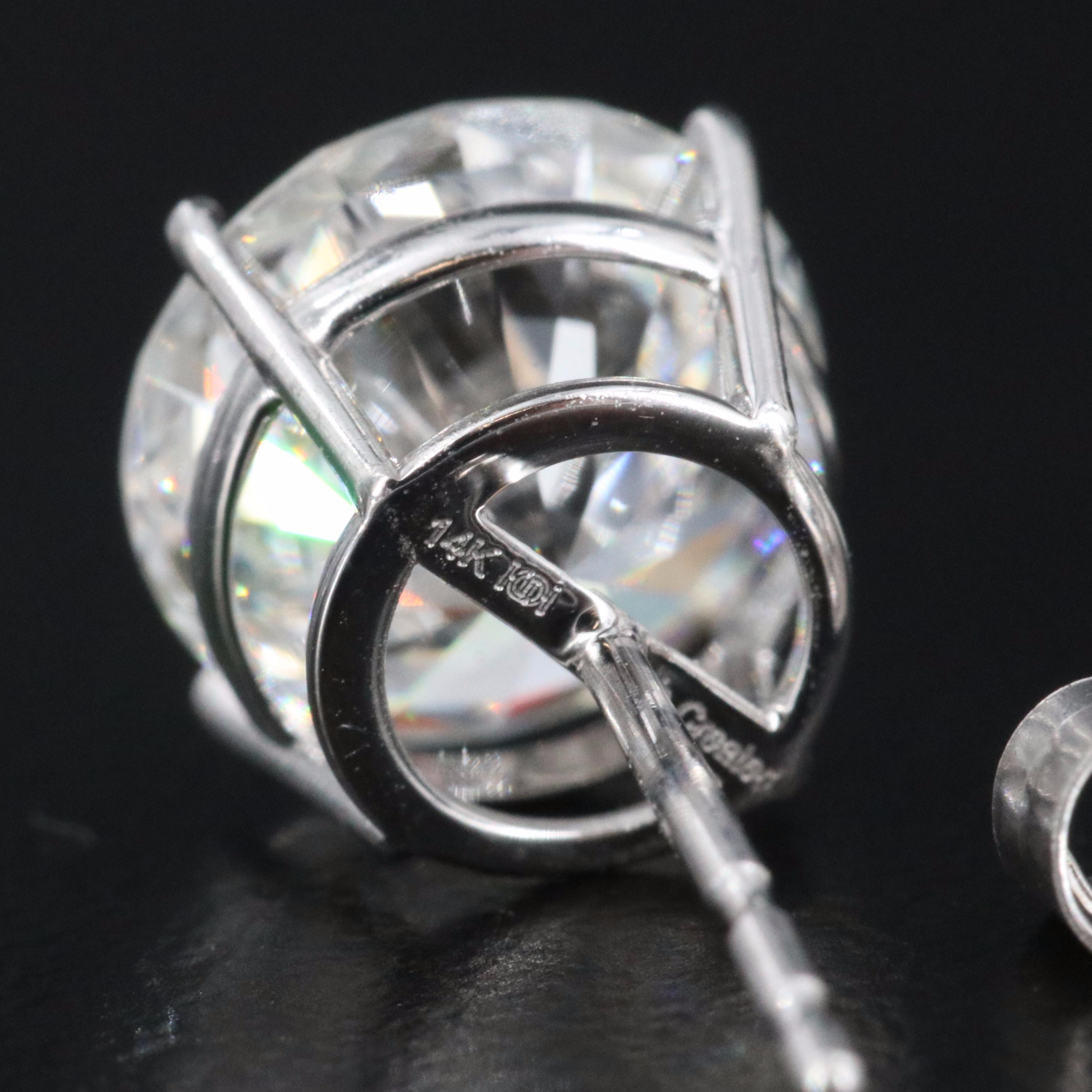 14K 4.00 CTW Lab Grown Diamond Solitaire Earrings