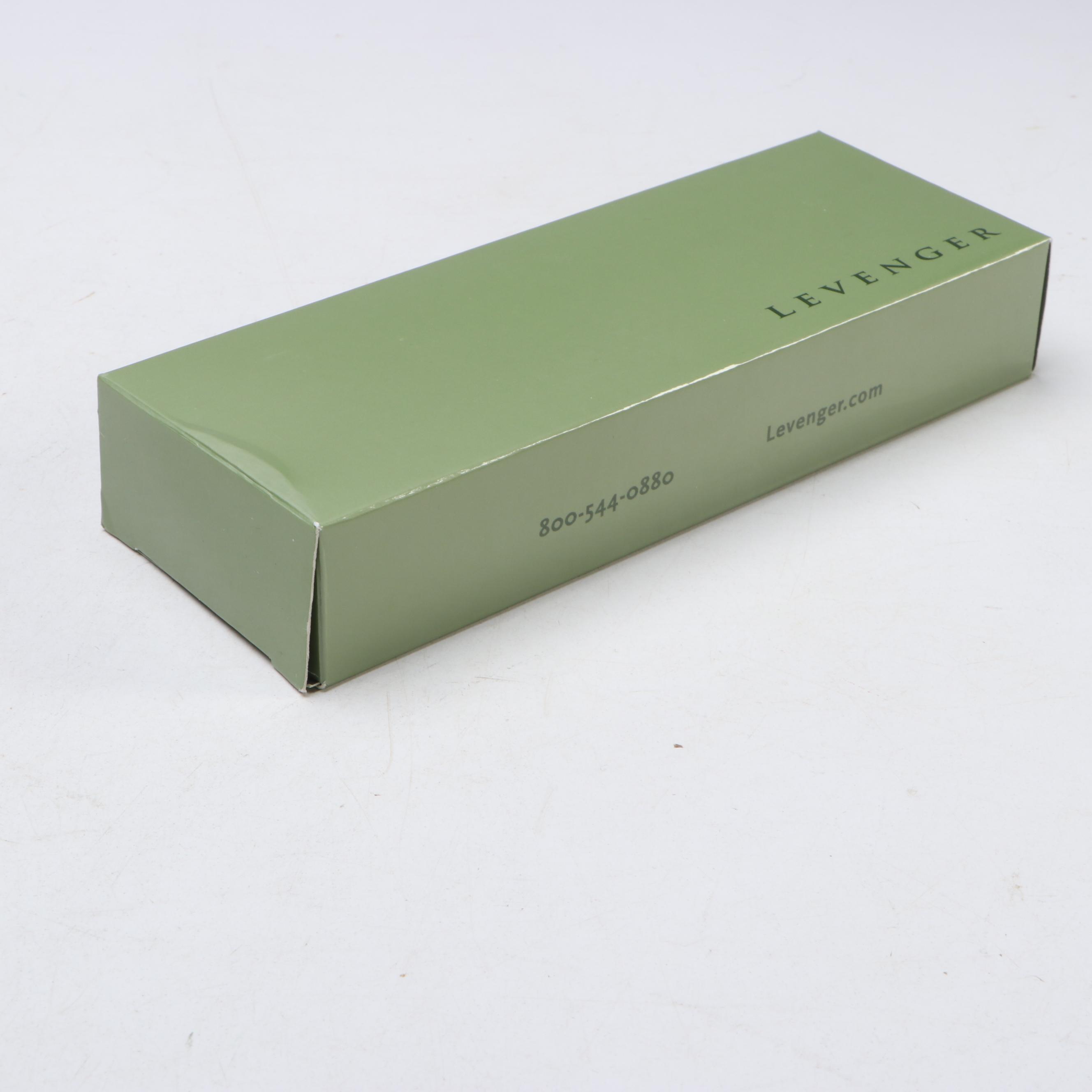 Levenger L-Tech Stealth Plus Black Rollerball Pen