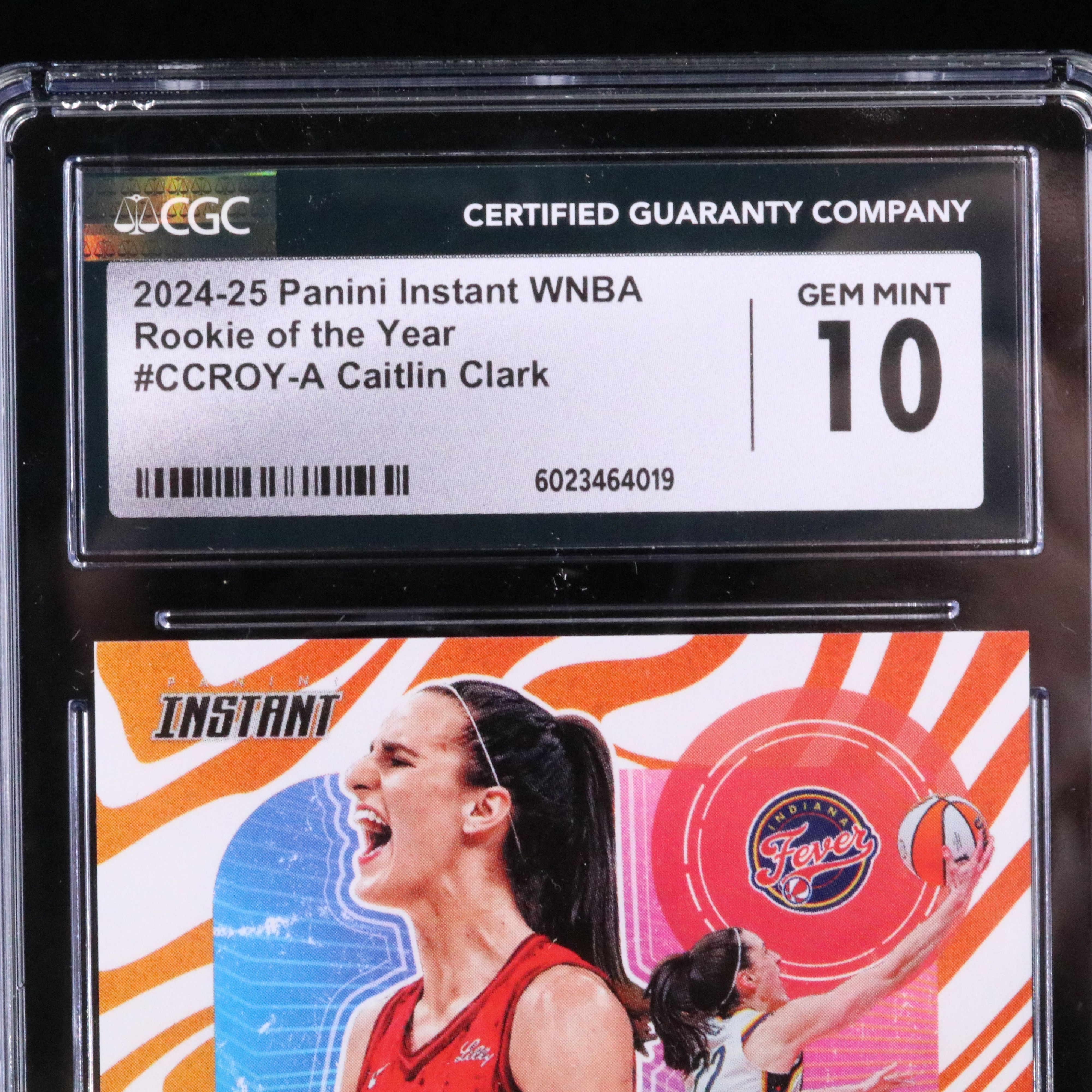 2024-25 Panini Instant Caitlin Clark Rookie of the Year Card Graded CGC 10