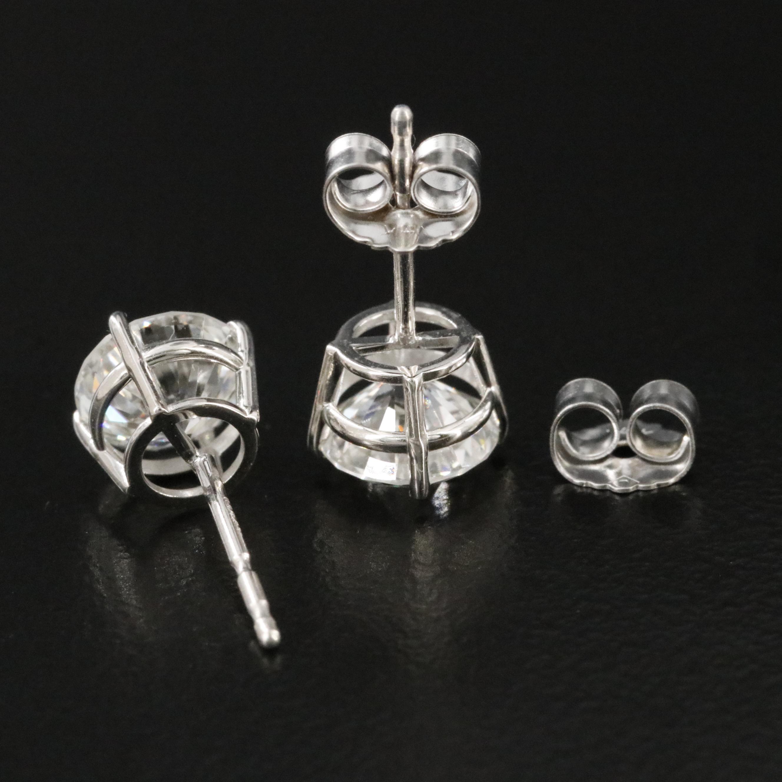 14K 1.90 CTW Lab Grown Diamond Solitaire Earrings