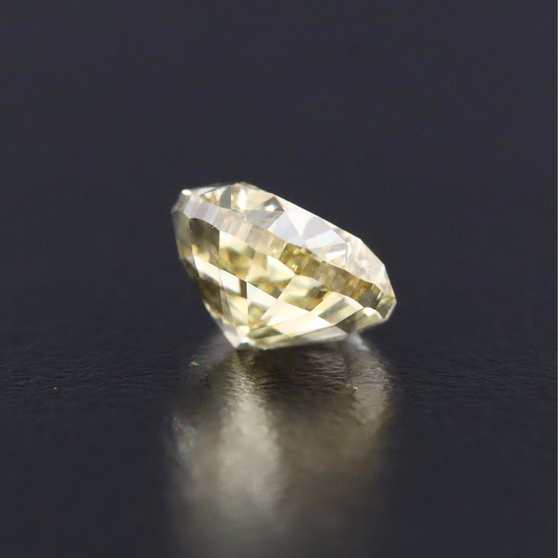 Loose 2.03 CT Lab Grown Fancy Yellow Diamond with IGI Report