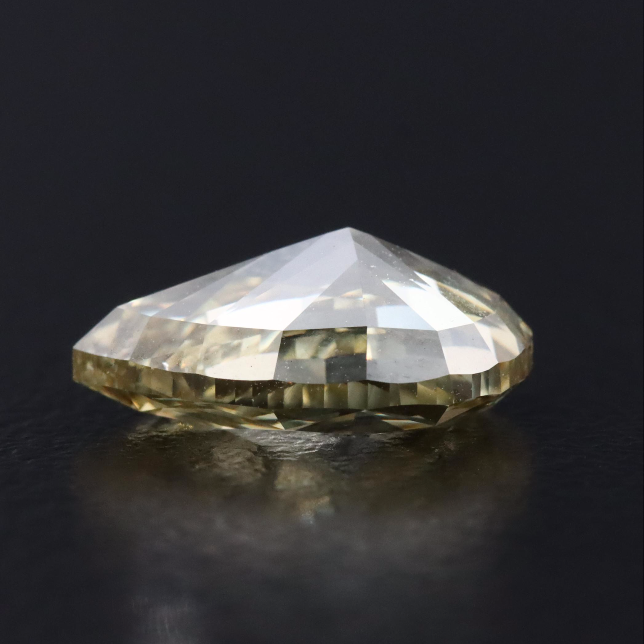 Loose 2.03 CT Lab Grown Fancy Yellow Diamond with IGI Report