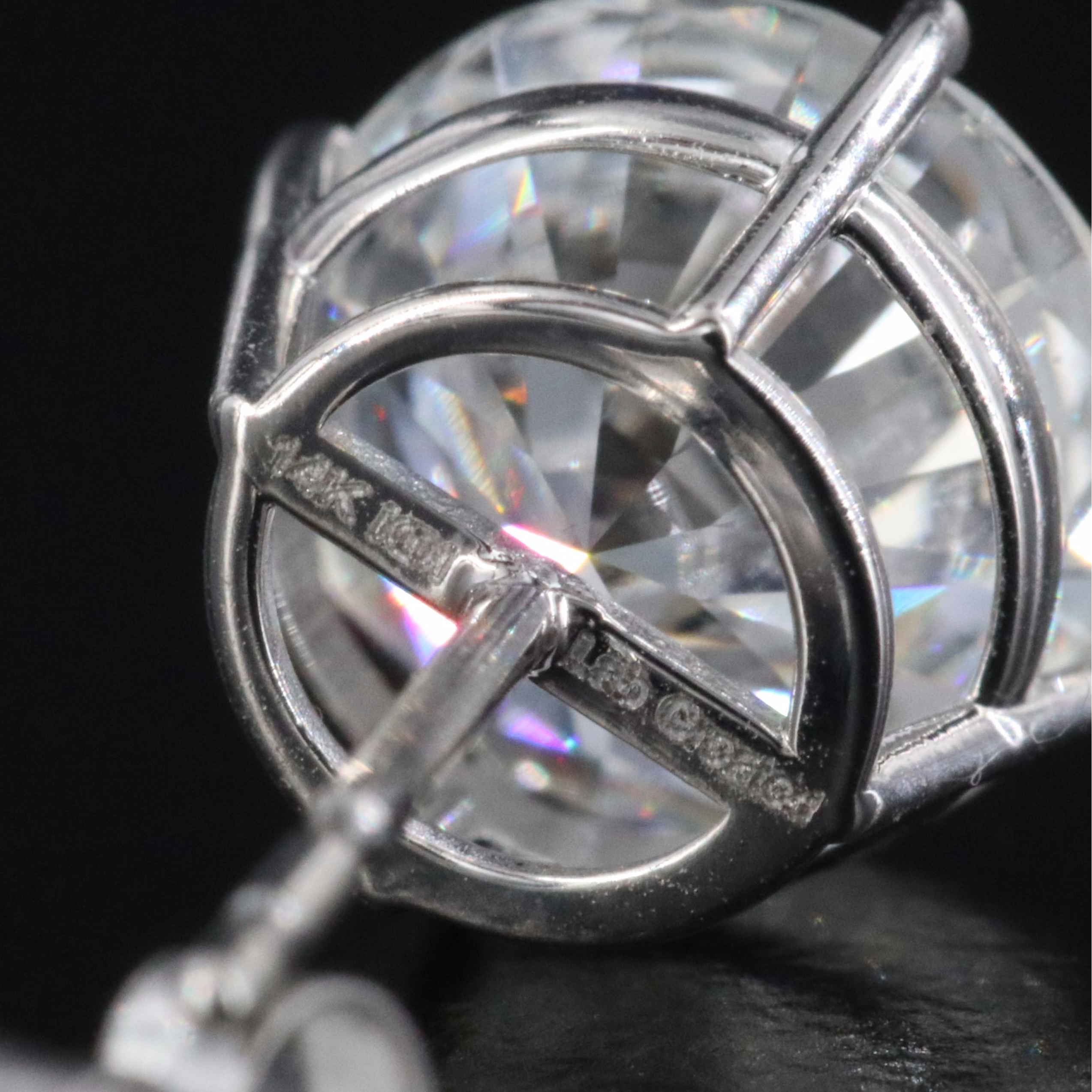 14K 4.00 CTW Lab Grown Diamond Stud Earrings