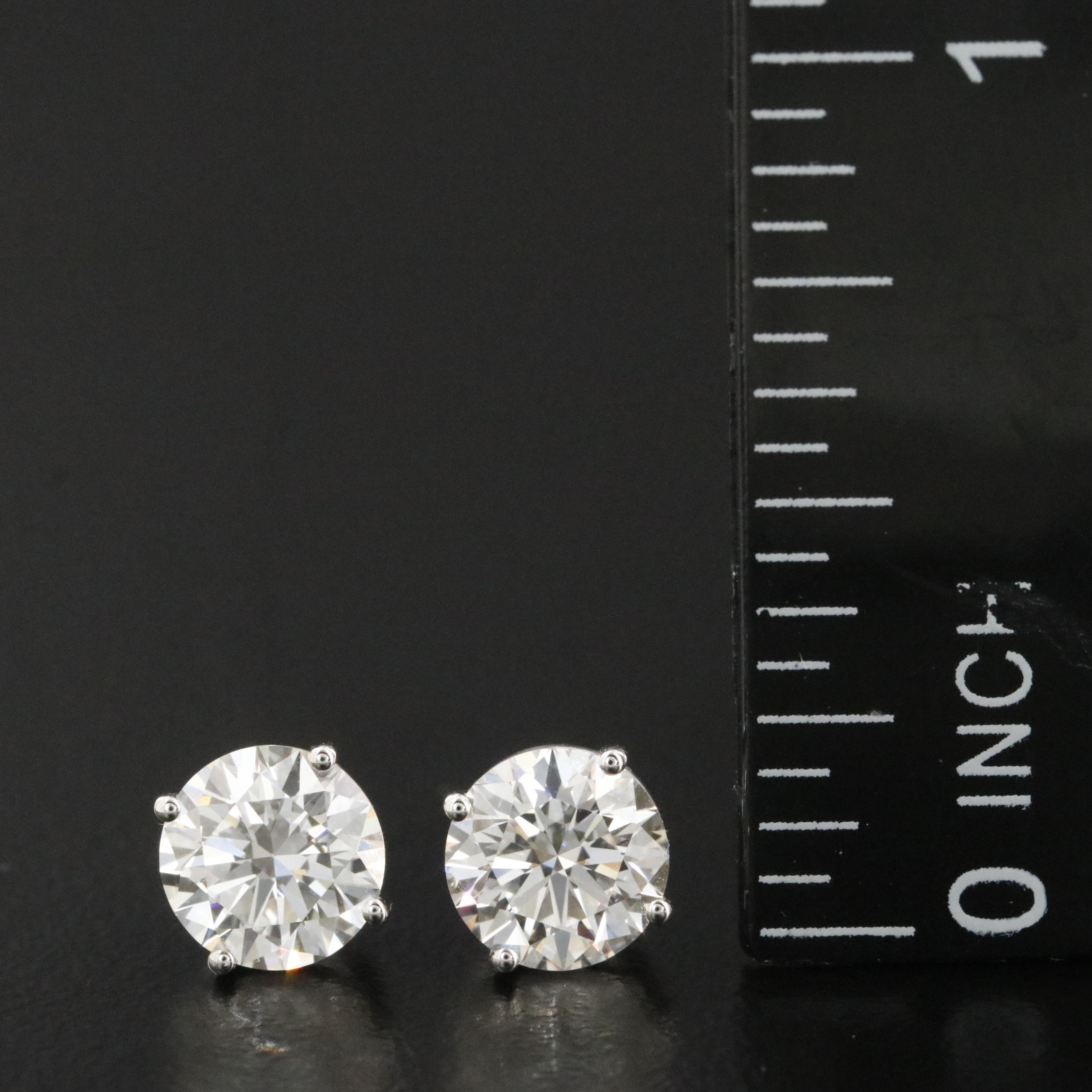 14K 1.95 CTW Lab Grown Diamond Solitaire Earrings