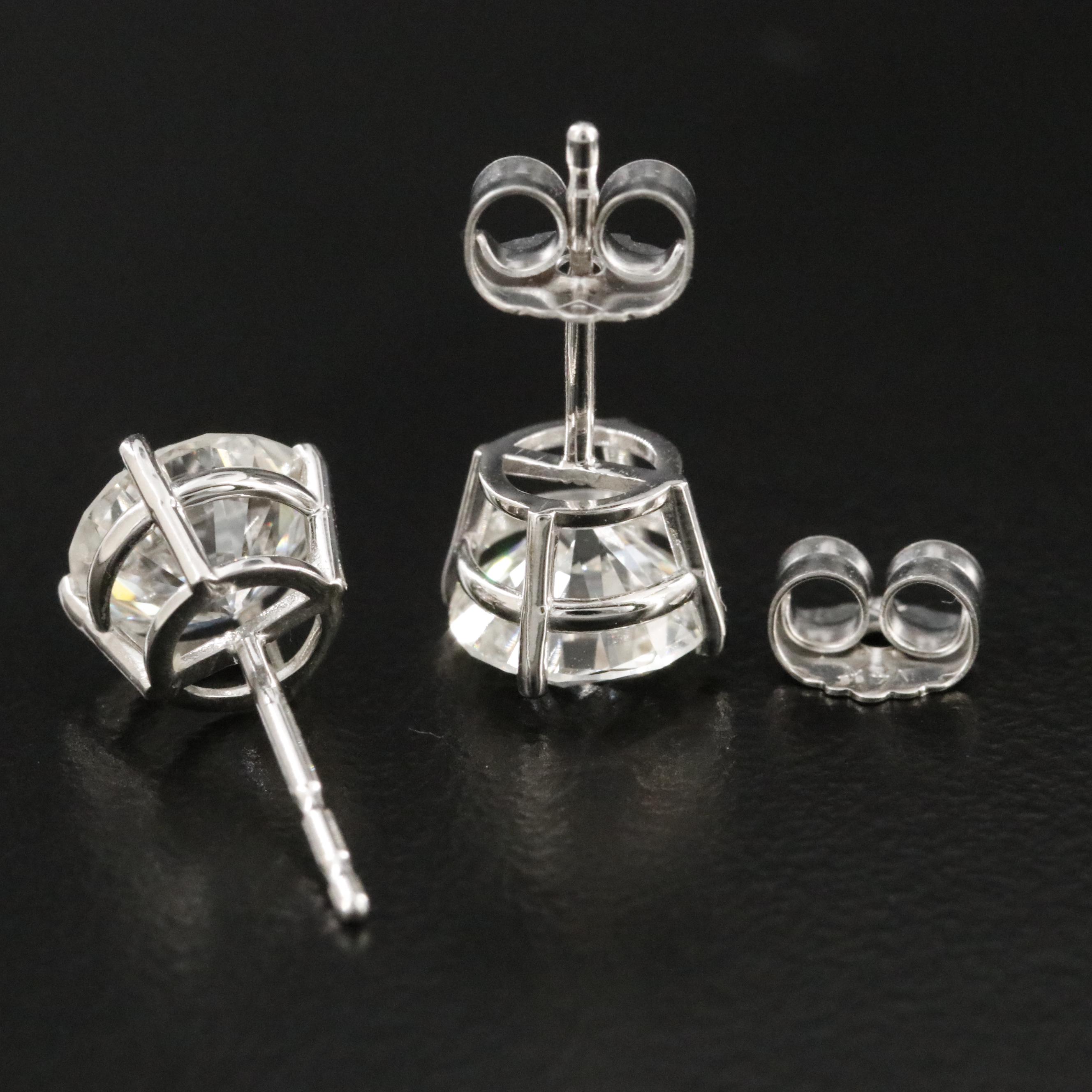 14K 1.95 CTW Lab Grown Diamond Solitaire Earrings