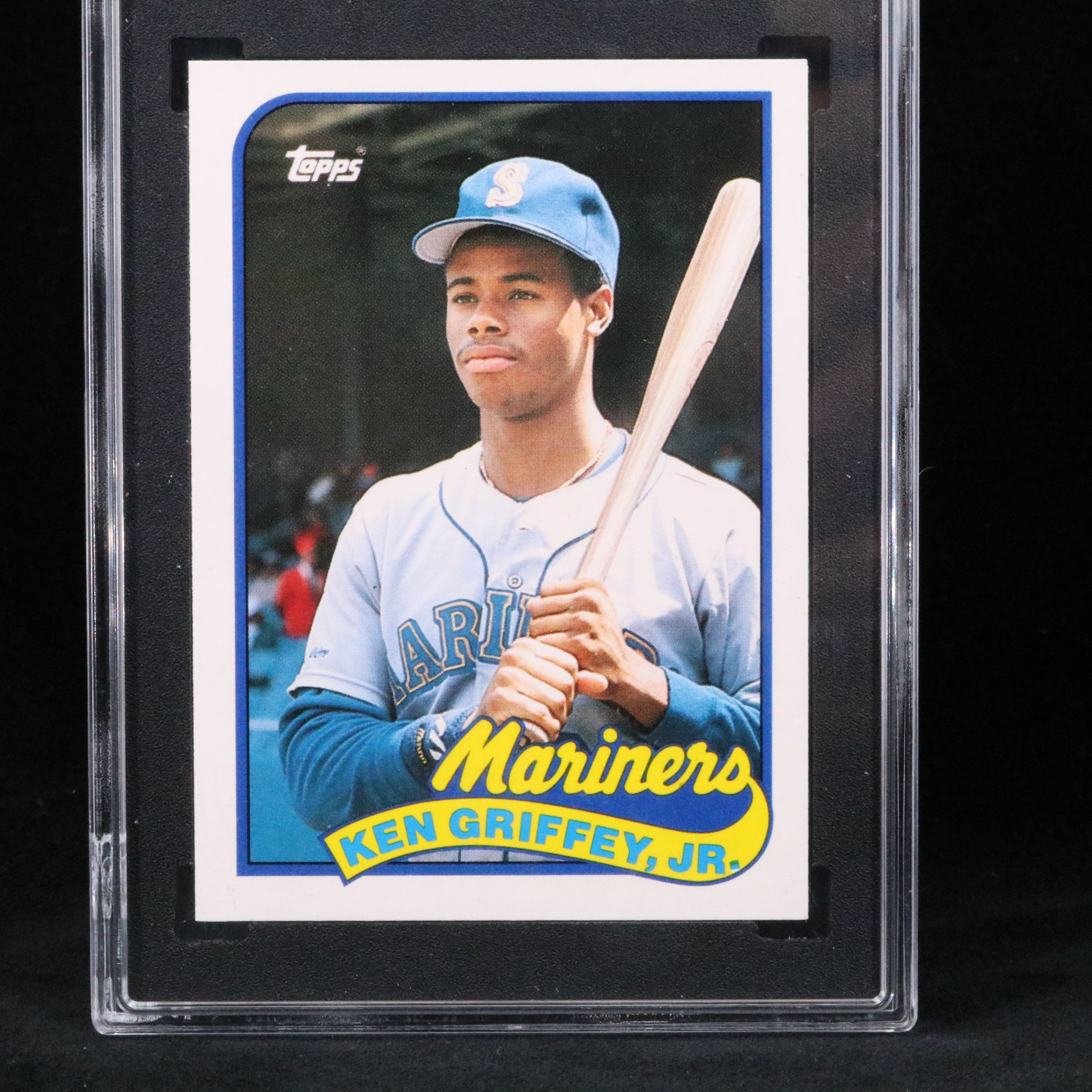 1989 Topps Traded Ken Griffey Jr. Seattle Mariners Rookie Card Graded SGC 9