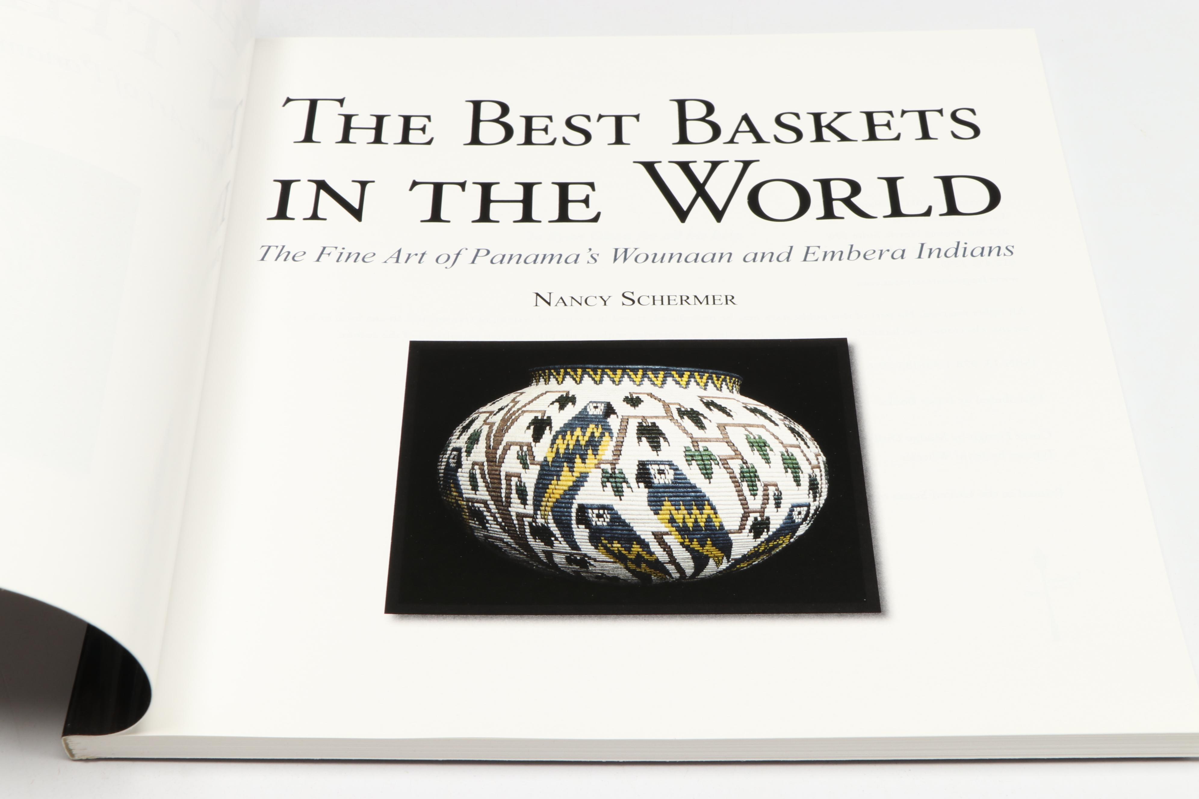 Panamanian Emberá-Wounaan Baskets with Butterfly and Geometric Designs