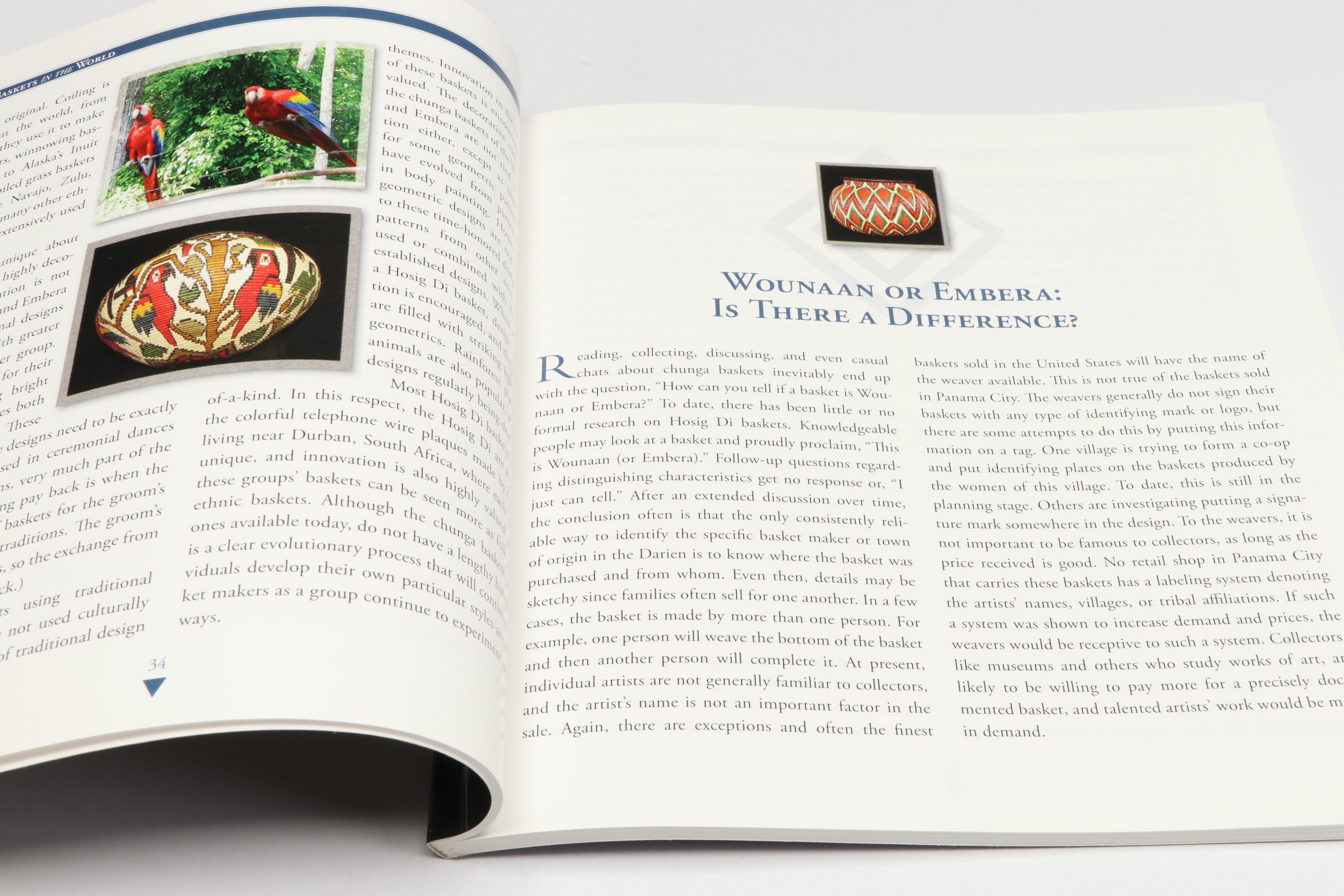 Panamanian Emberá-Wounaan Baskets with Butterfly and Geometric Designs