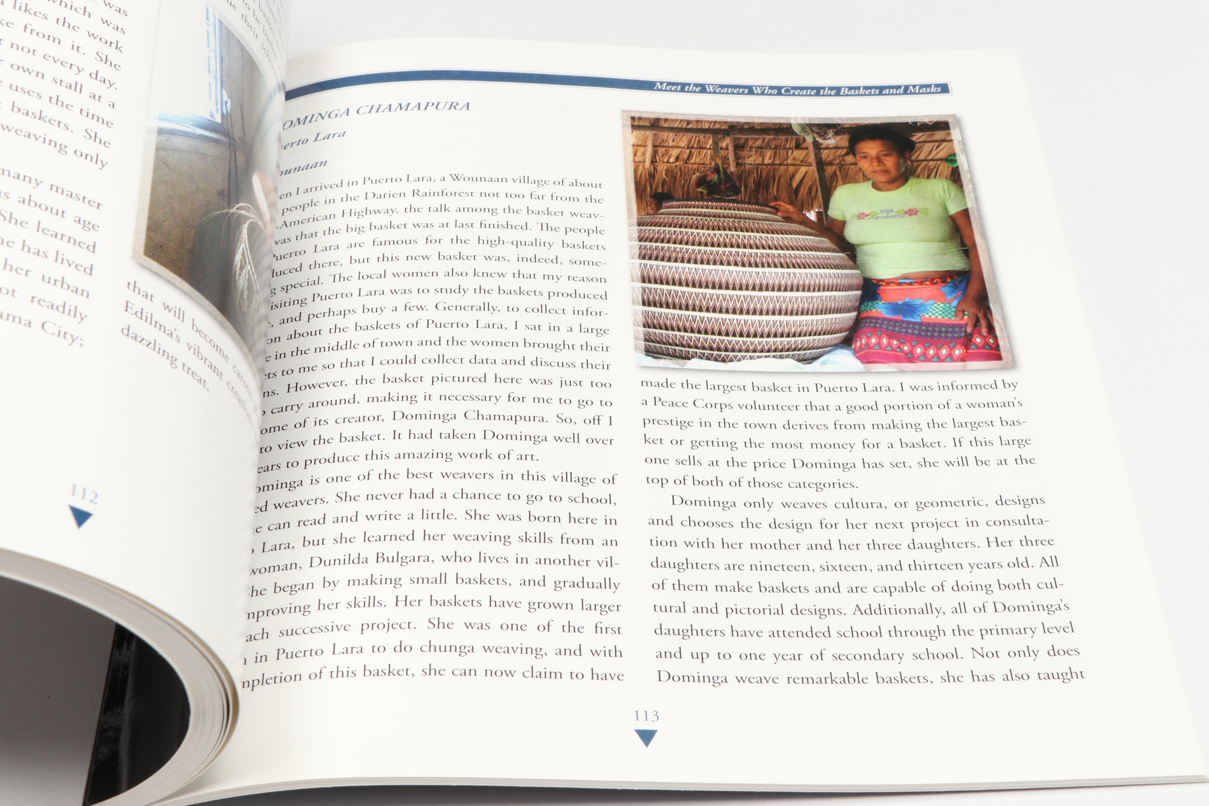 Panamanian Emberá-Wounaan Baskets with Butterfly and Geometric Designs