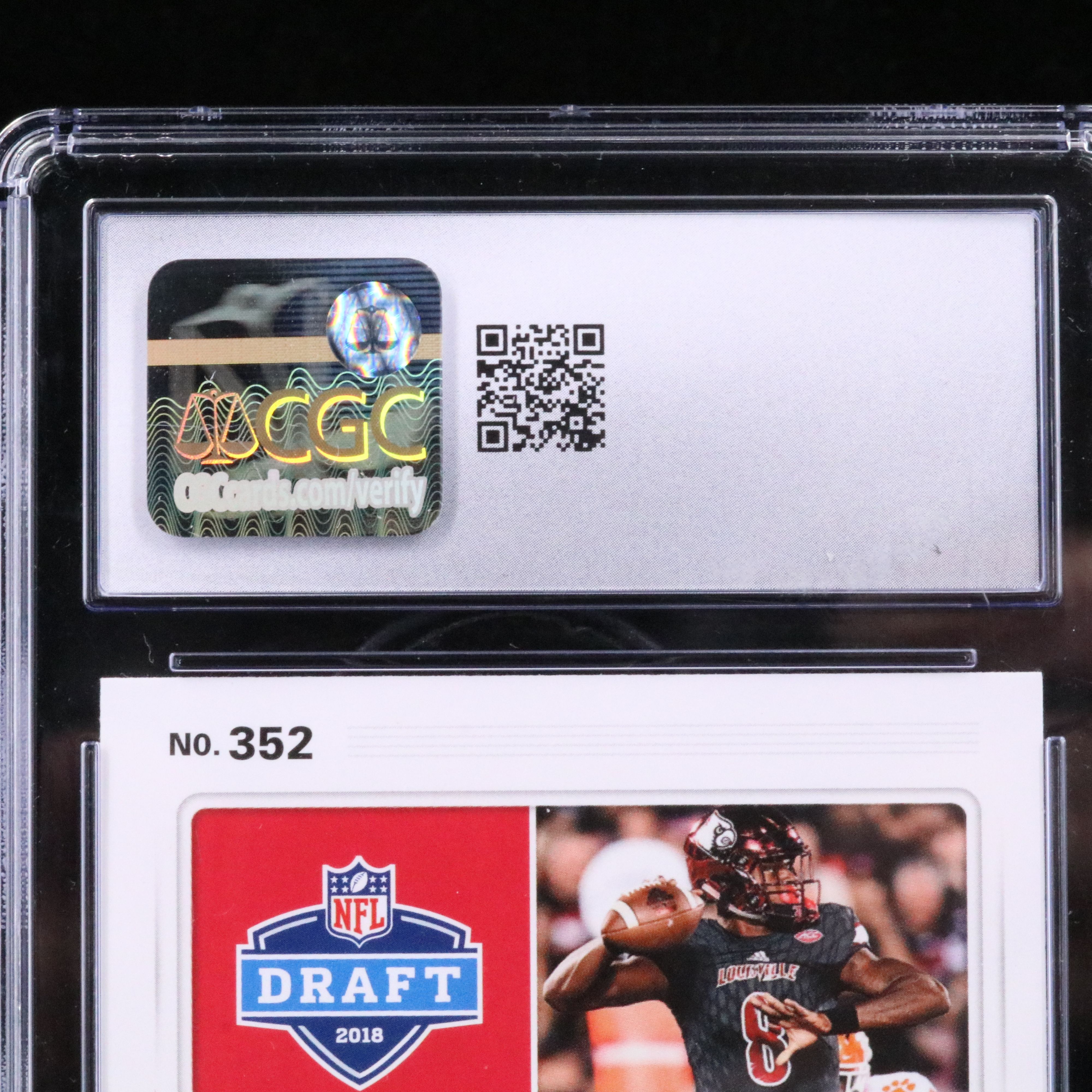 2018 Score Lamar Jackson Rookie Football Card Graded CGC 10