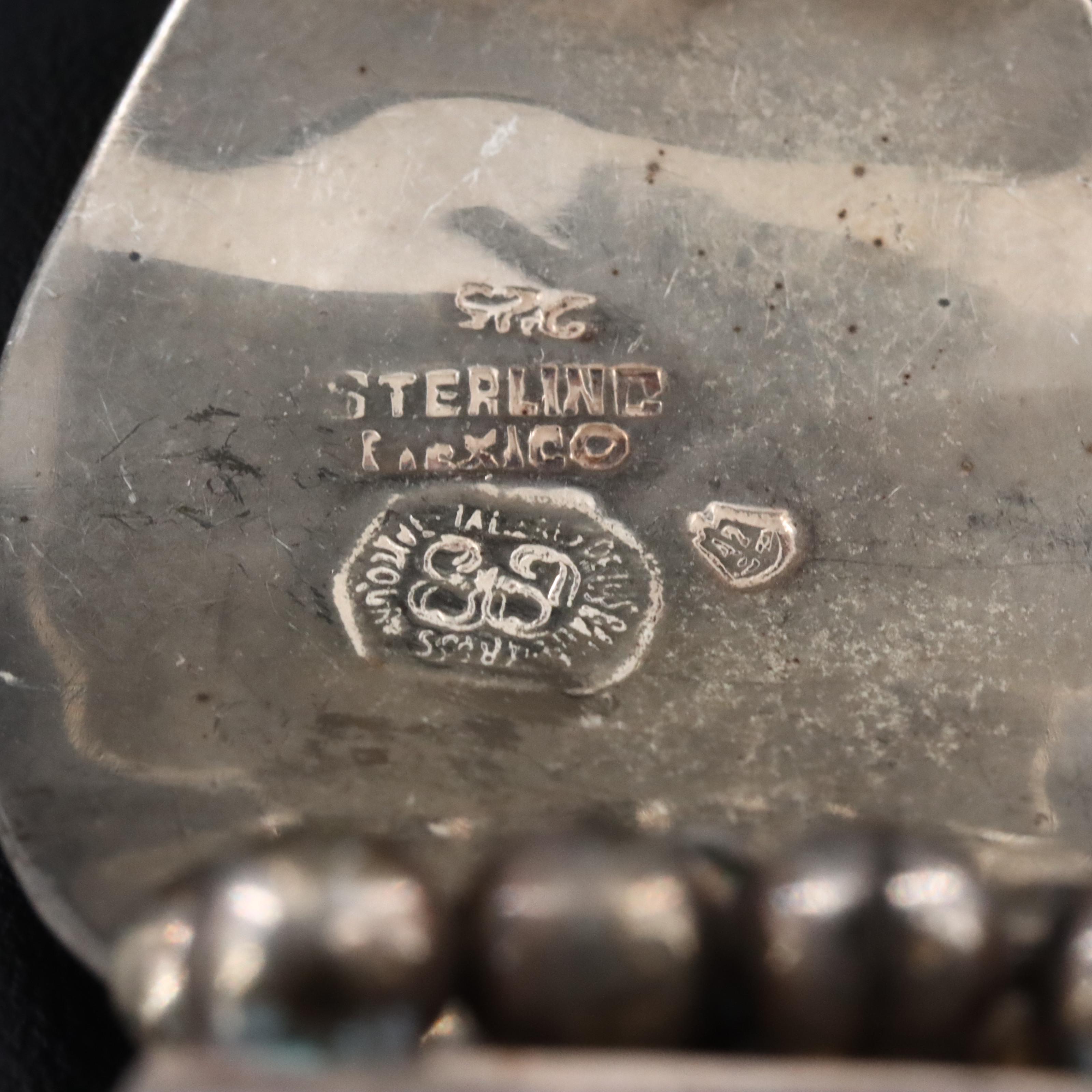 Talleres de Los Ballesteros Sterling Aztec Panel Bracelet