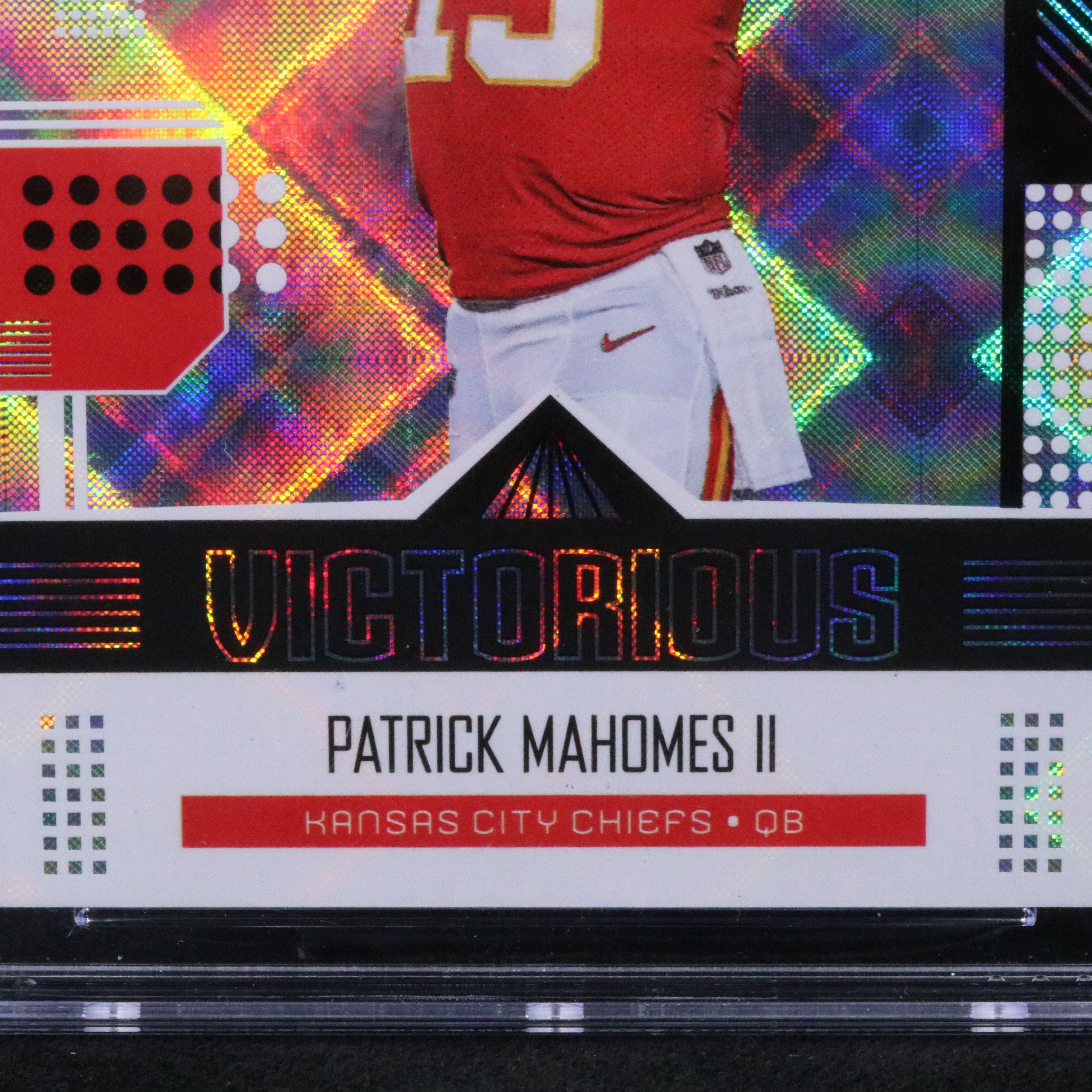 2018 Unparallelled Patrick Mahomes Victorious Football Card Graded CSG 10