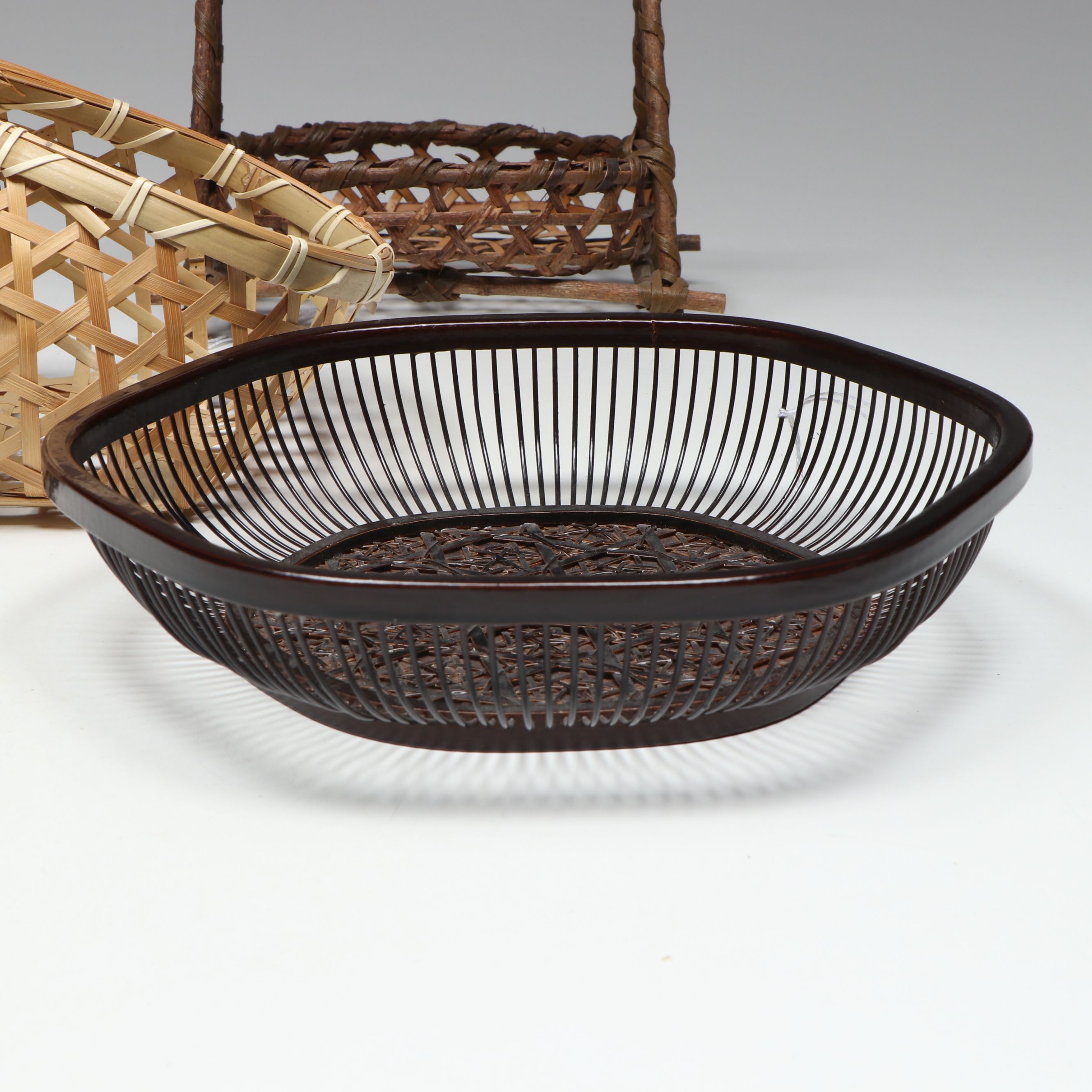 Japanese Bamboo Ikebana Baskets