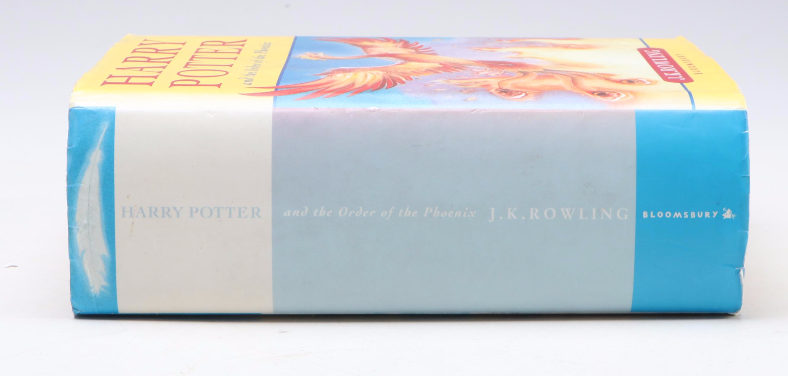 First UK Edition "Harry Potter and the Order of the Phoenix" by J. K. Rowling
