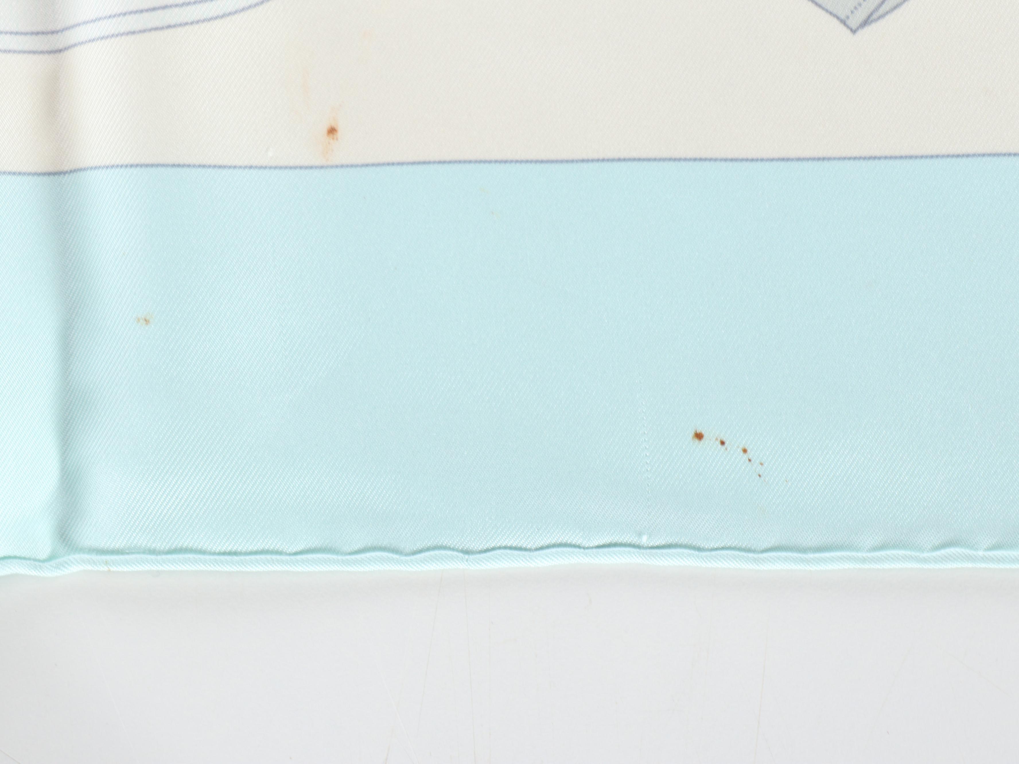 Hermès "Eperon D'Or" Silk Twill Scarf 90 in Box