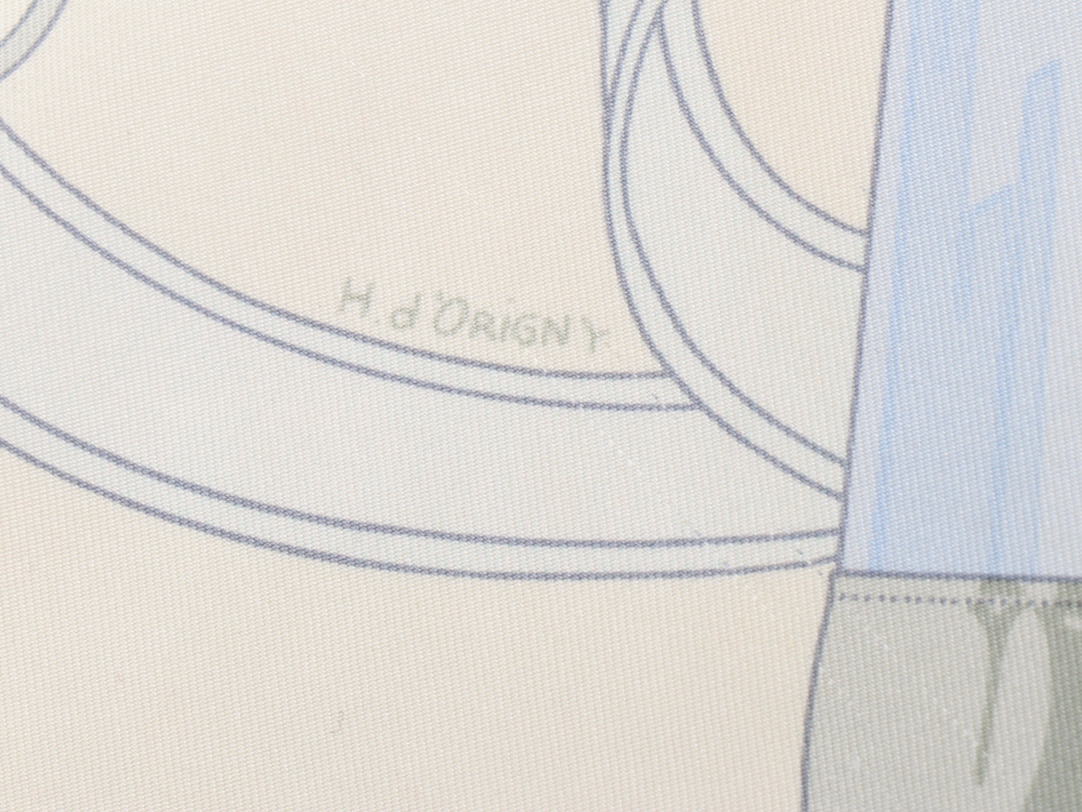 Hermès "Eperon D'Or" Silk Twill Scarf 90 in Box