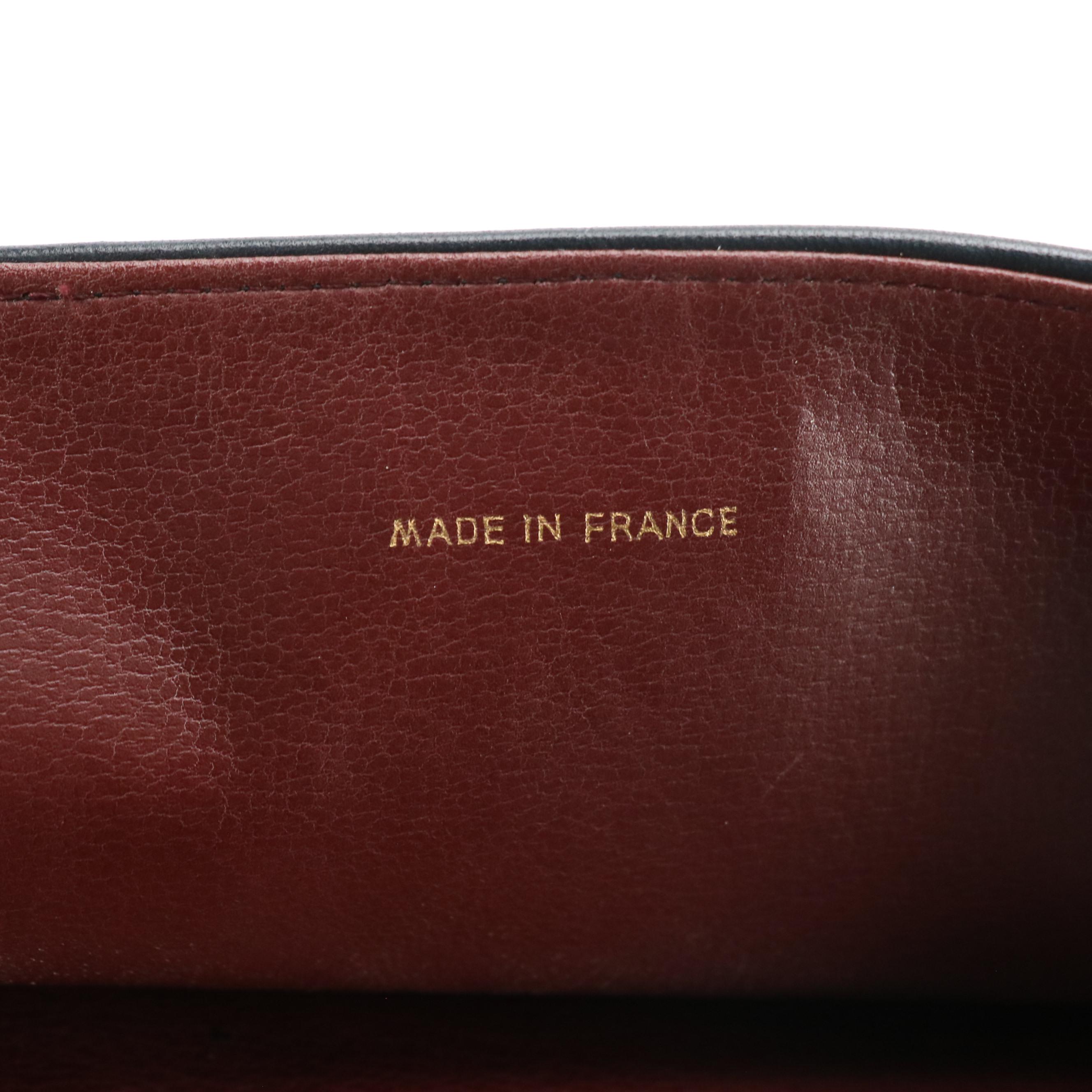 Chanel Single Full Flap Chain Link Shoulder Bag in Black Lambskin Leather