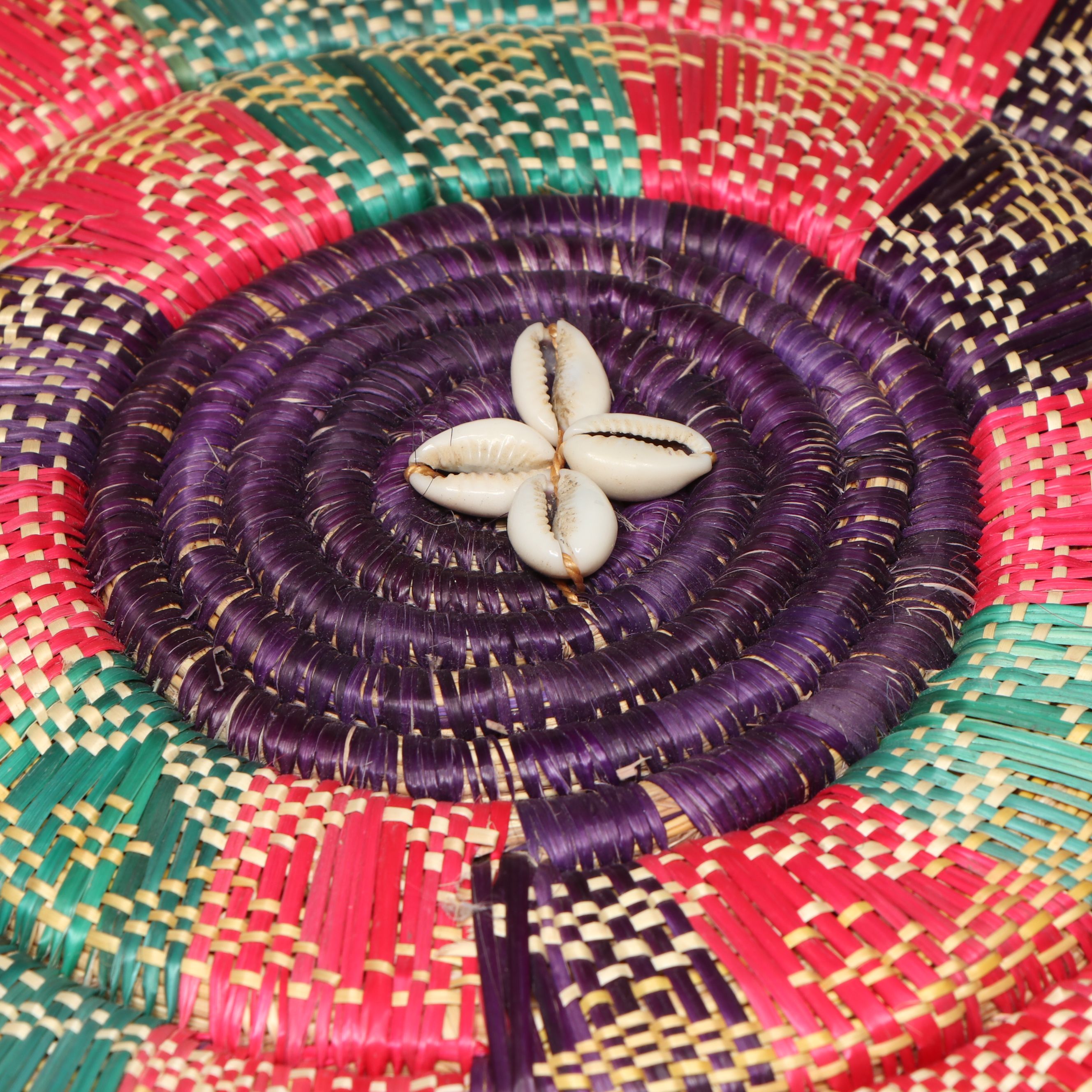 Ethiopian Oromo Cowrie Shell and Serving Baskets