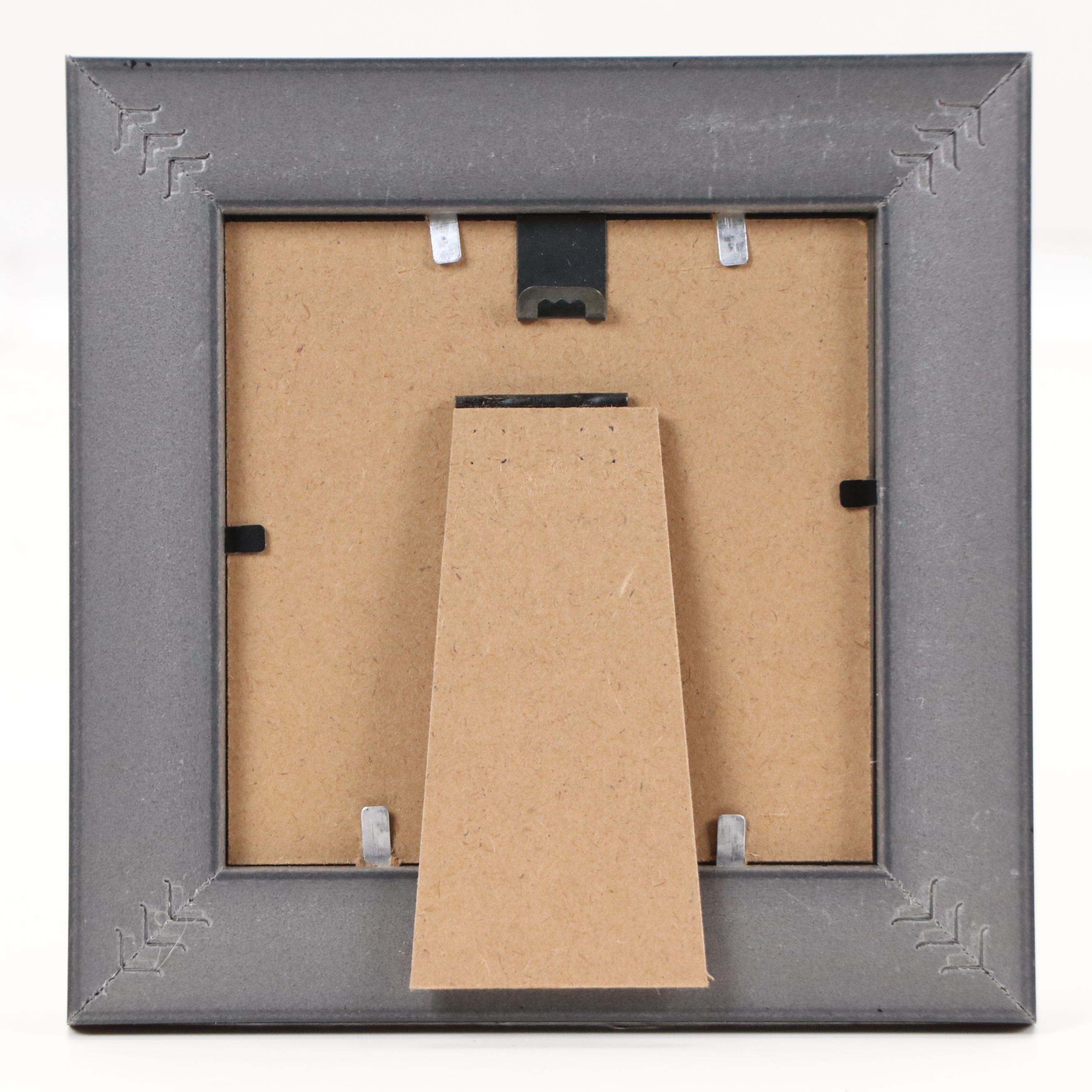 Oil Painting of Red-Capped Robin, 21st Century