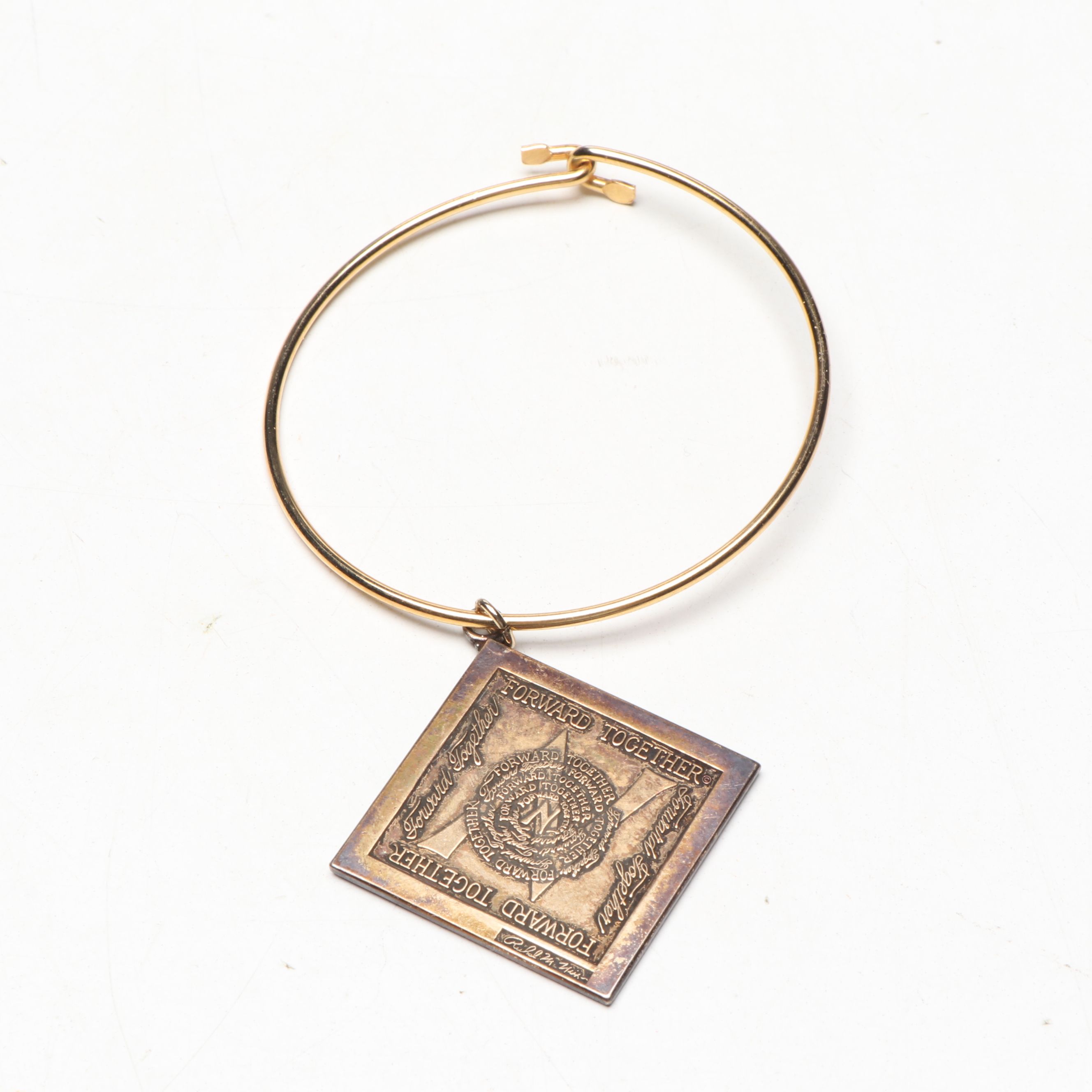 Richard Nixon Signed Photograph with Inaugural Ball Bracelet and Newspaper