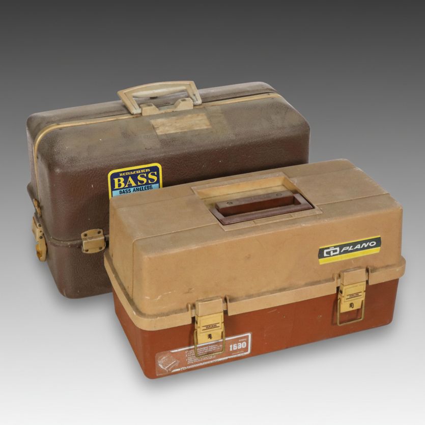 Bass and Plano Fishing Tackle Boxes with Lures and More Accessories