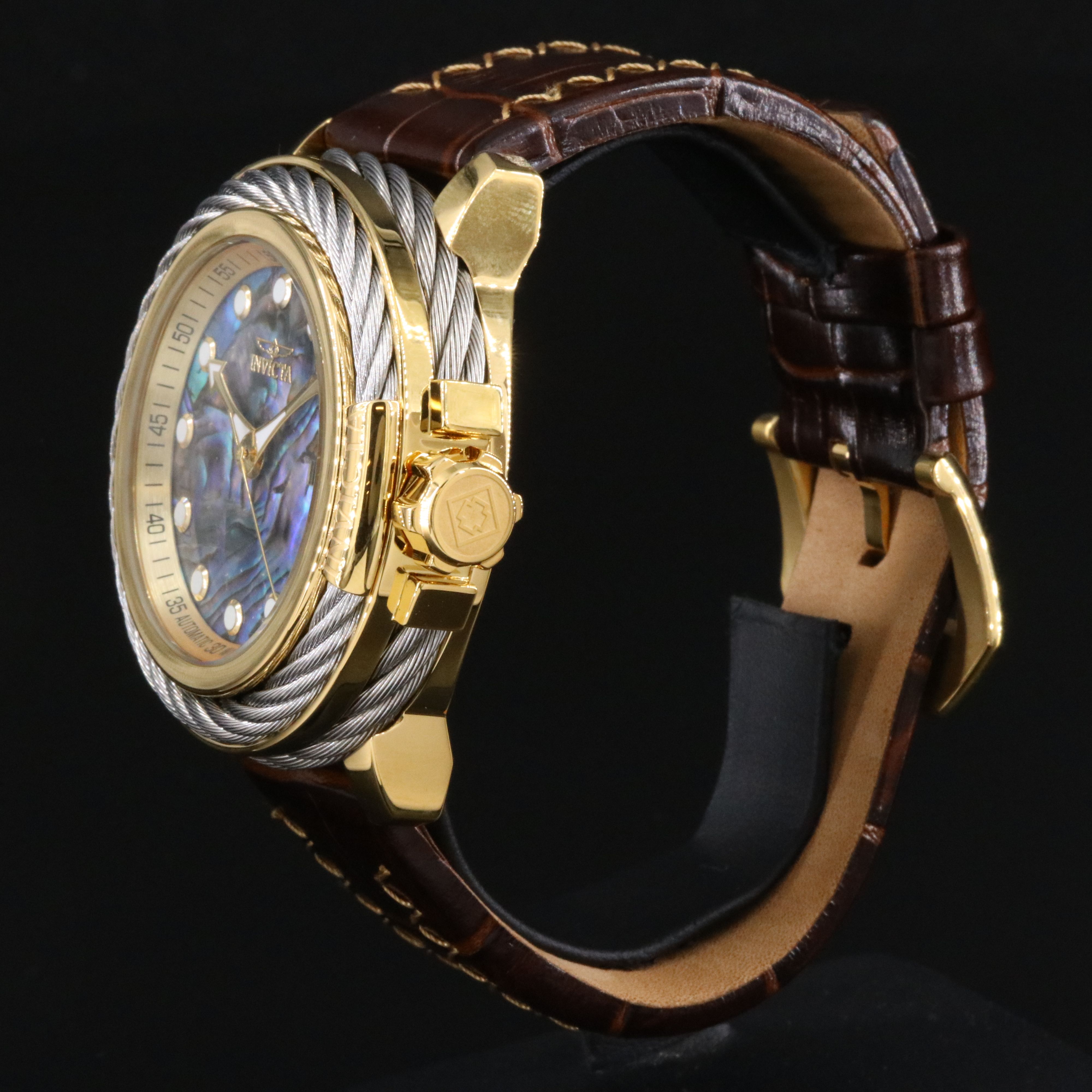 Invicta Bolt Abalone Dial Automatic Watch #24432