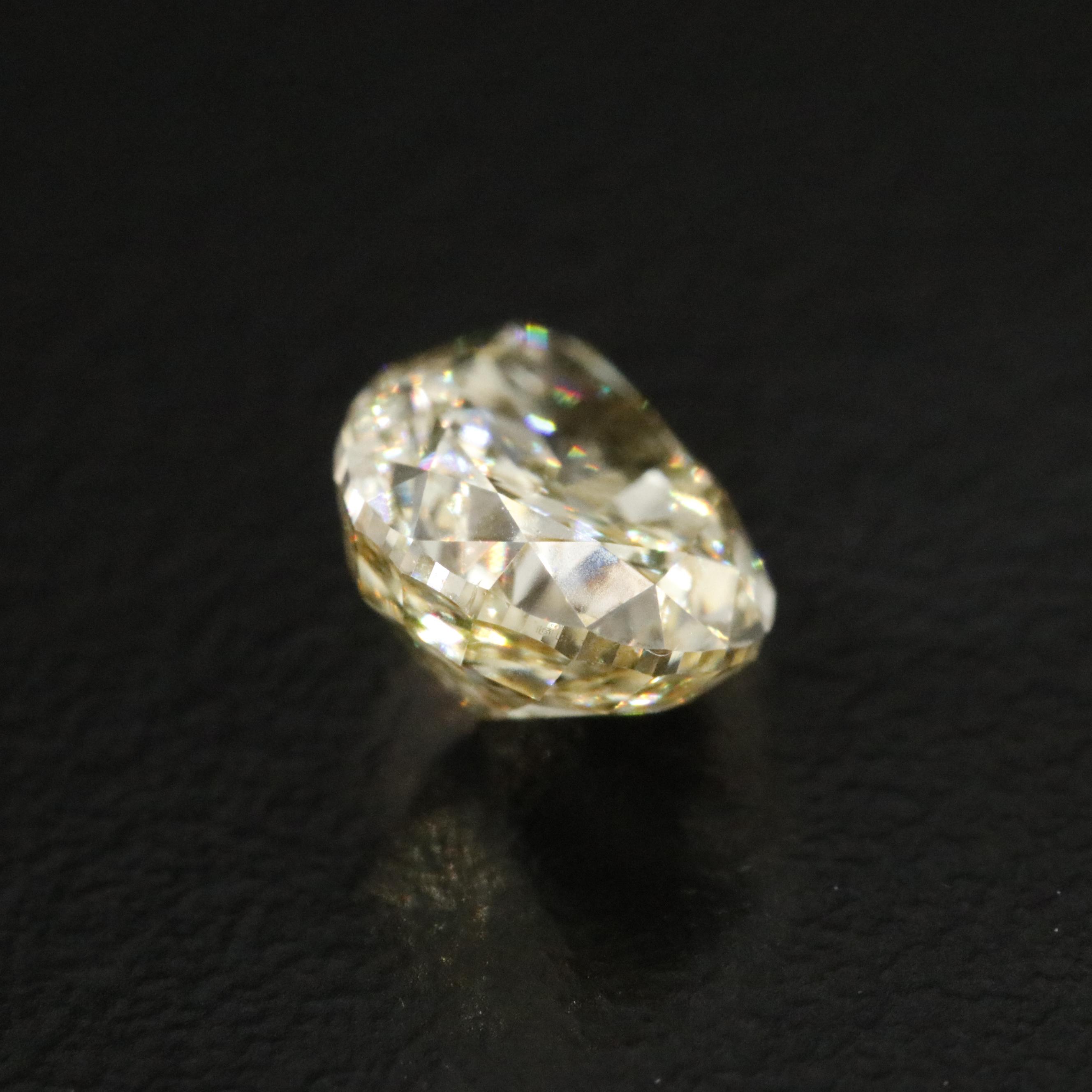 Loose 2.01 CT Lab Grown Fancy Yellow Diamond with IGI Report