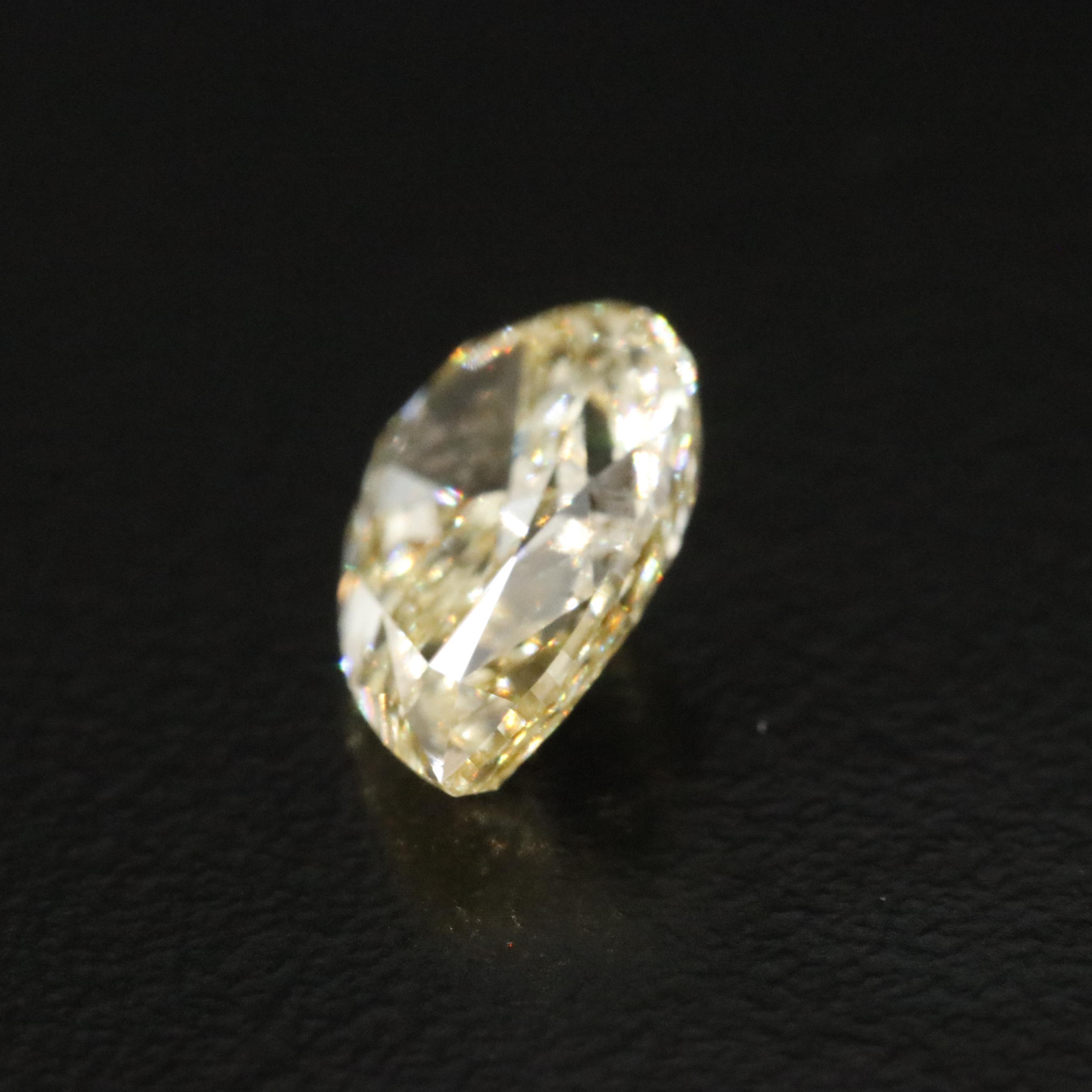 Loose 2.01 CT Lab Grown Fancy Yellow Diamond with IGI Report