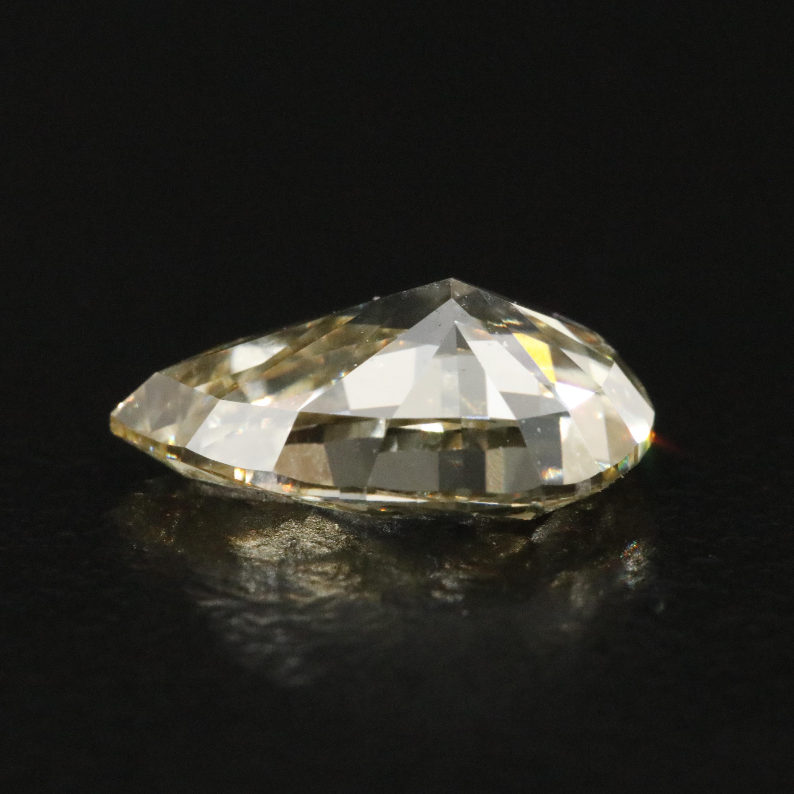 Loose 2.01 CT Lab Grown Fancy Yellow Diamond with IGI Report