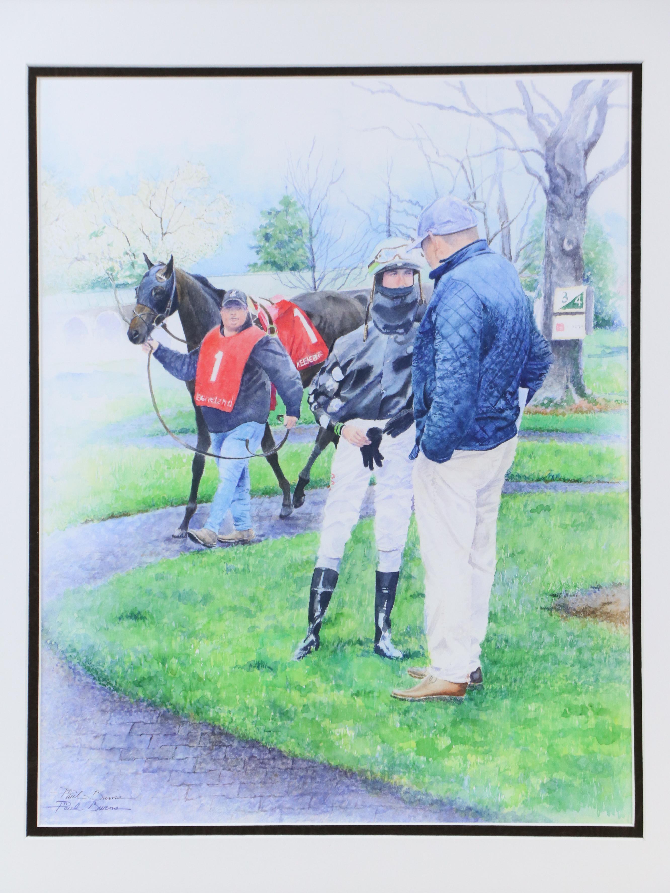 Paul Burns Giclée of Horse Racing Scene