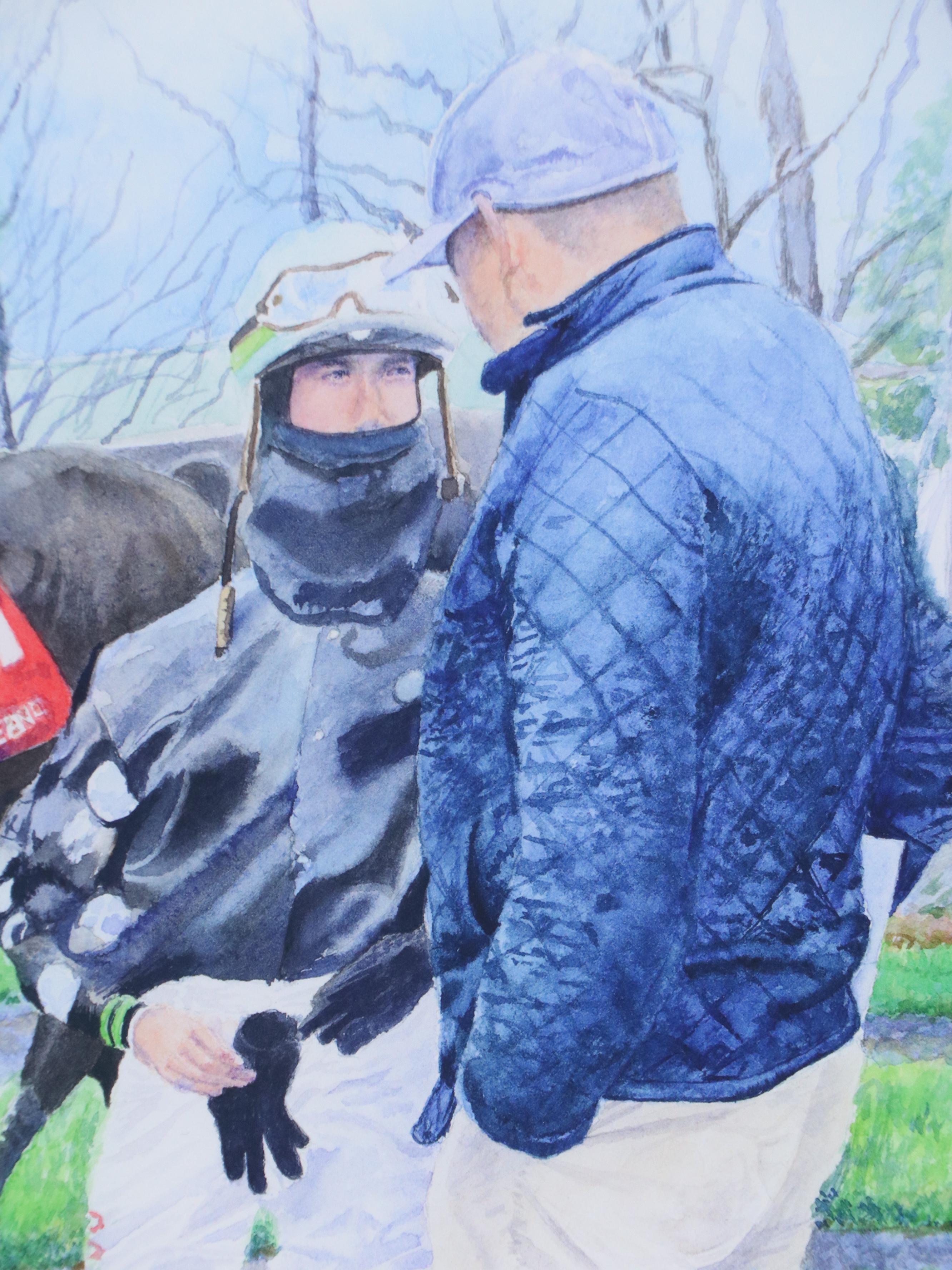 Paul Burns Giclée of Horse Racing Scene